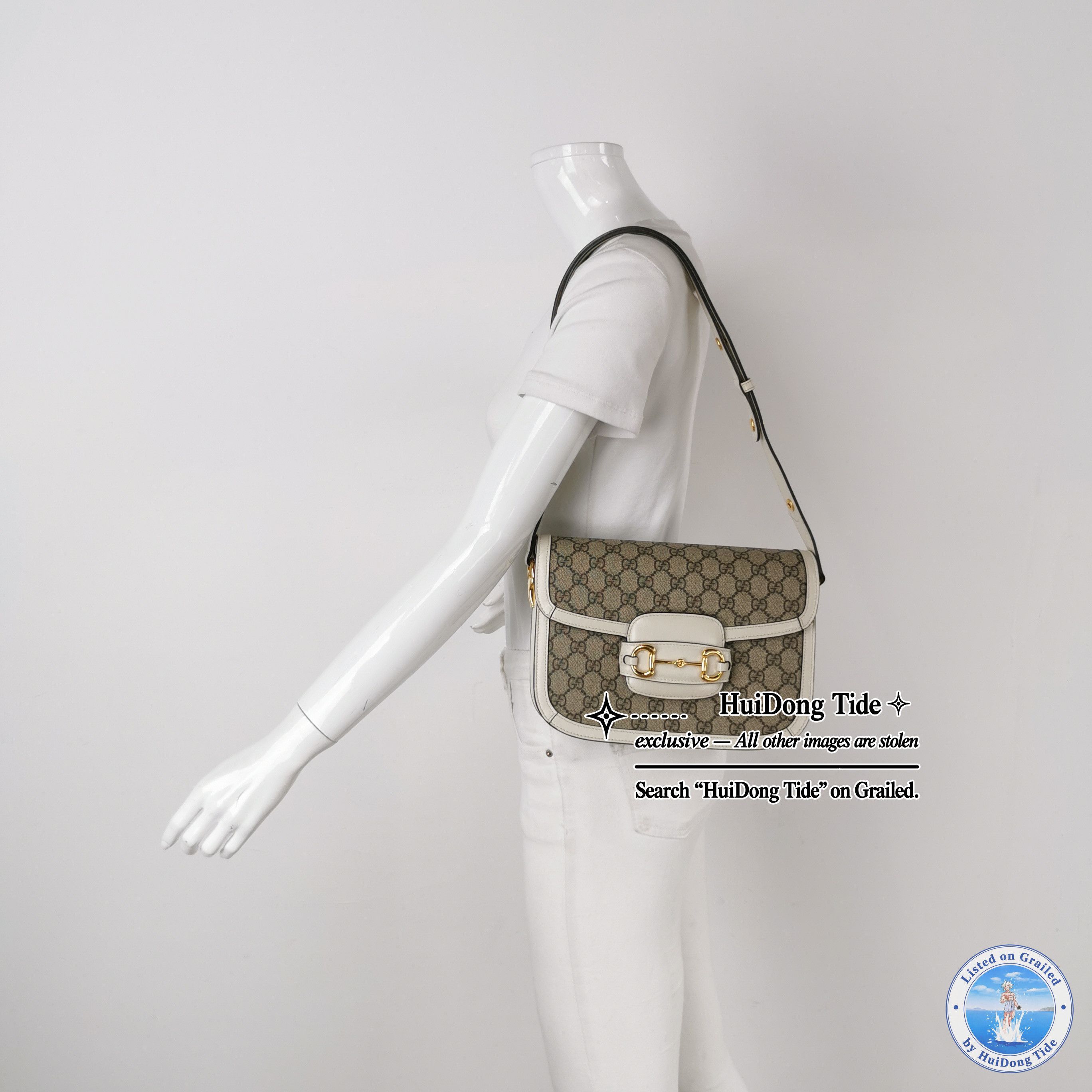 Gucci Gucci 1955 GG Supreme Canvas Shoulder Bag Size Small Size ONE SIZE - 2 Thumbnail