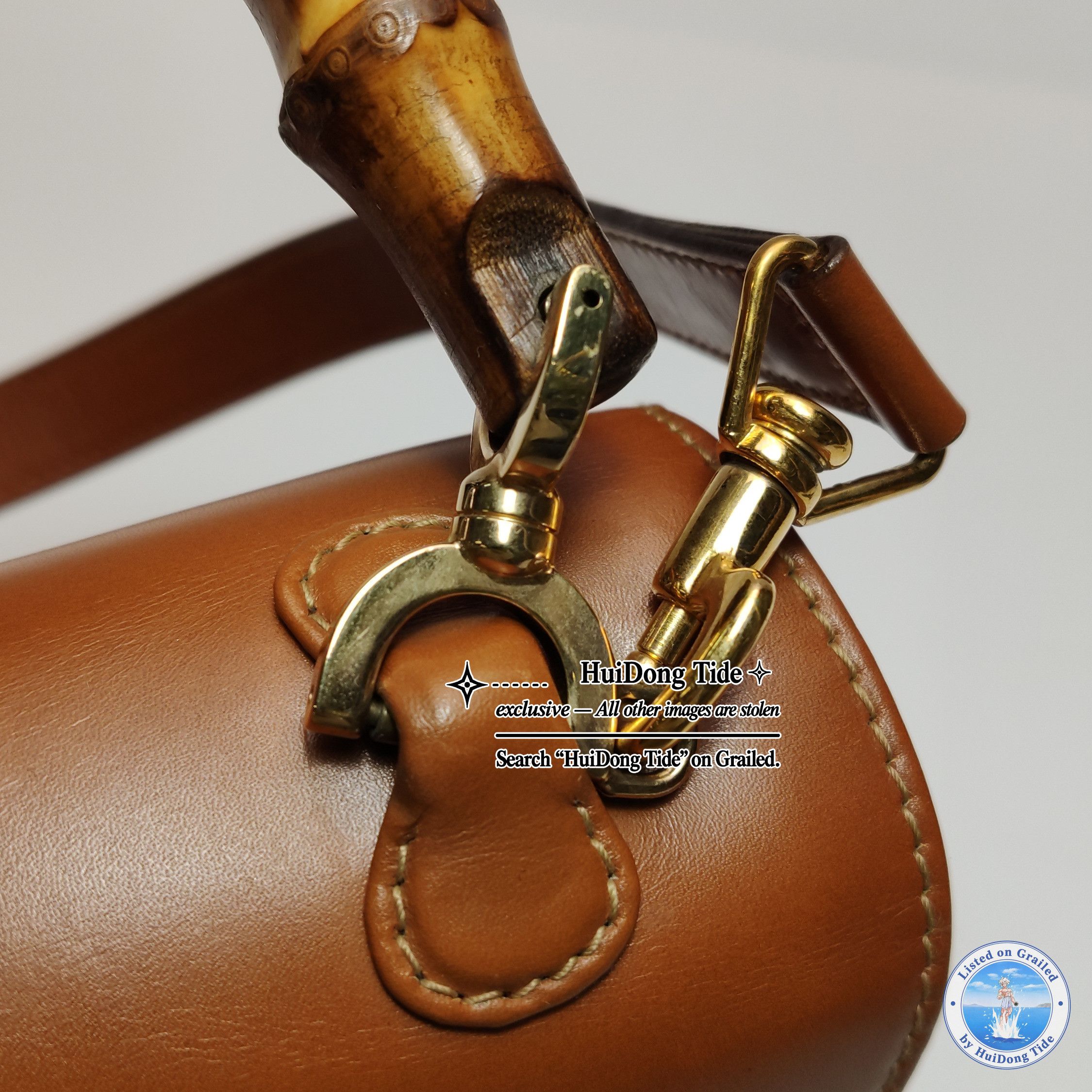 Gucci Gucci Bamboo Leather Handle Bag One Size Size ONE SIZE - 14 Thumbnail