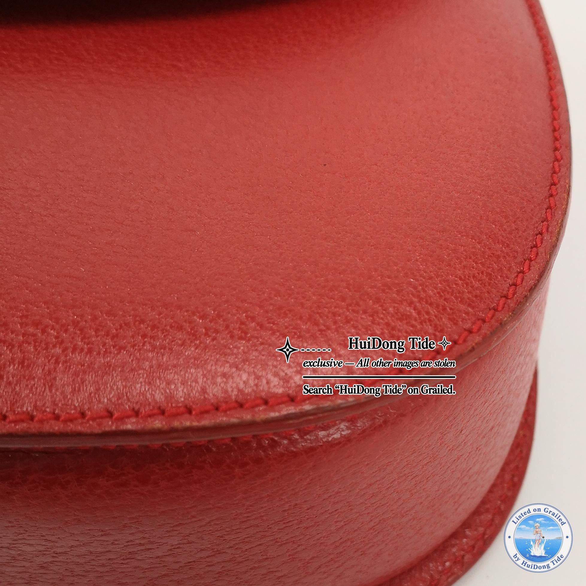 Gucci Gucci Red Leather Bamboo Handle Bag Size ONE SIZE - 12 Thumbnail
