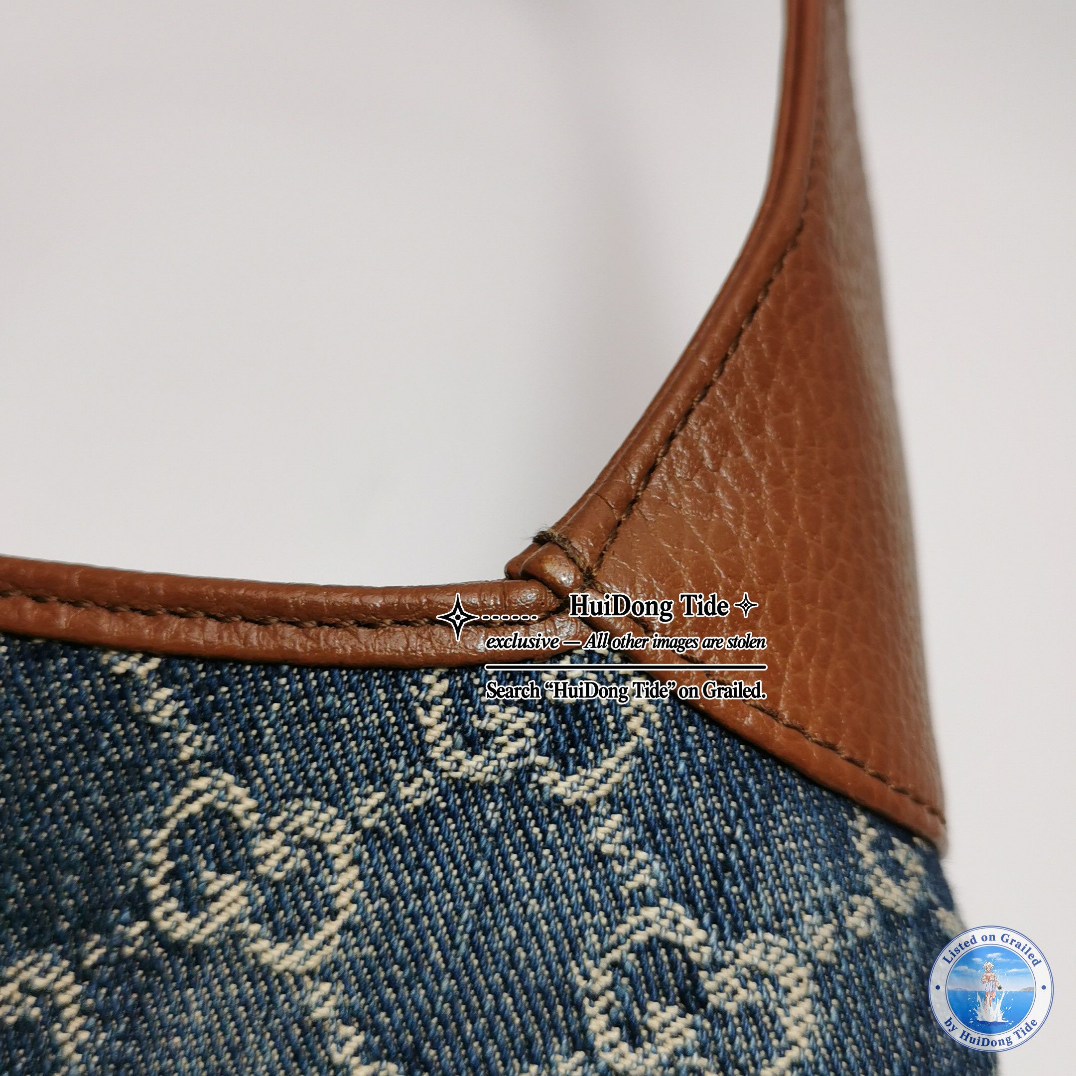 Gucci Gucci Jackie 1961 Denim Leather Shoulder Bag Size ONE SIZE - 20 Thumbnail