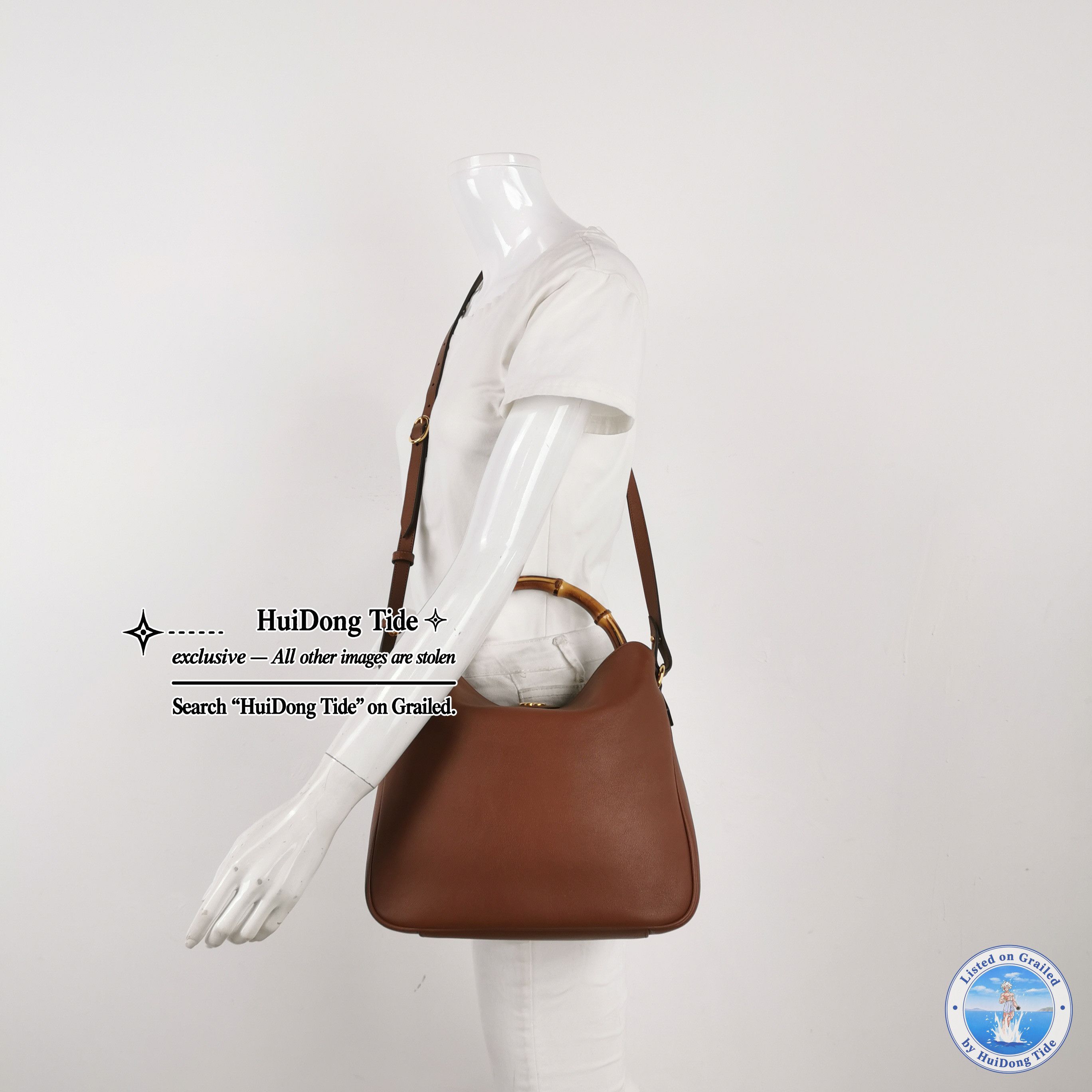 Gucci Gucci Diana Bamboo Handle Brown Leather Bag Size ONE SIZE - 2 Thumbnail