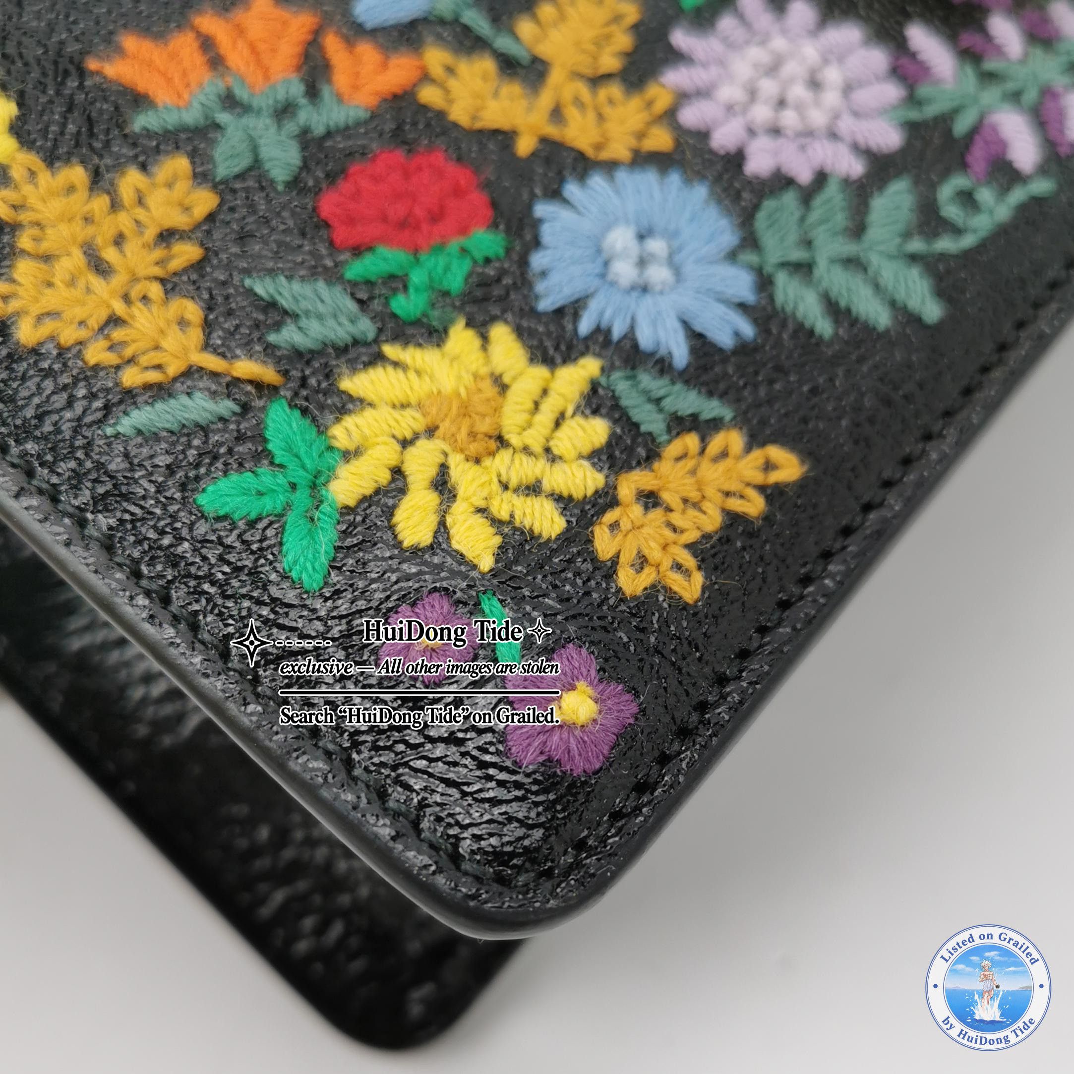 Gucci Gucci Sylvie Floral Embroidery Shoulder Bag Size ONE SIZE - 8 Thumbnail