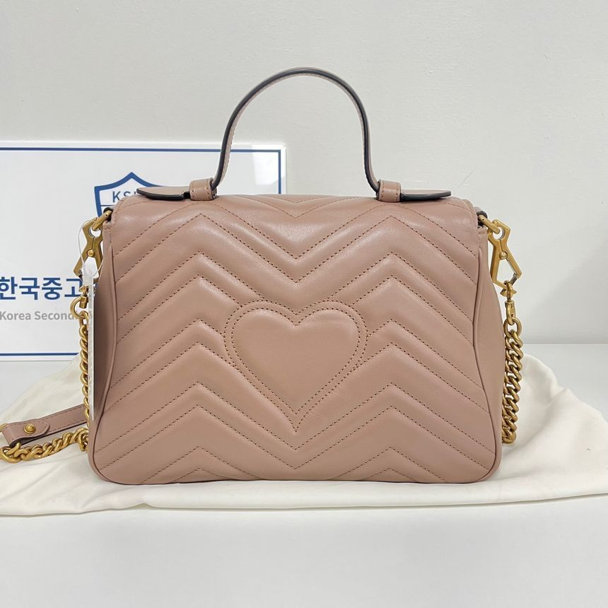 Gucci Matelassé Marmont Top Handle Bag Crossbody Bag Size ONE SIZE - 7 Thumbnail