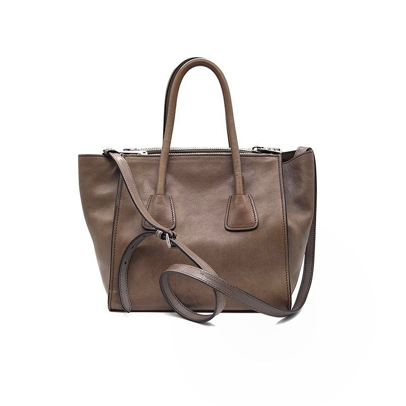 Prada Glace Calf Double Handle Tote and Shoulder Bag Size ONE SIZE - 3 Thumbnail