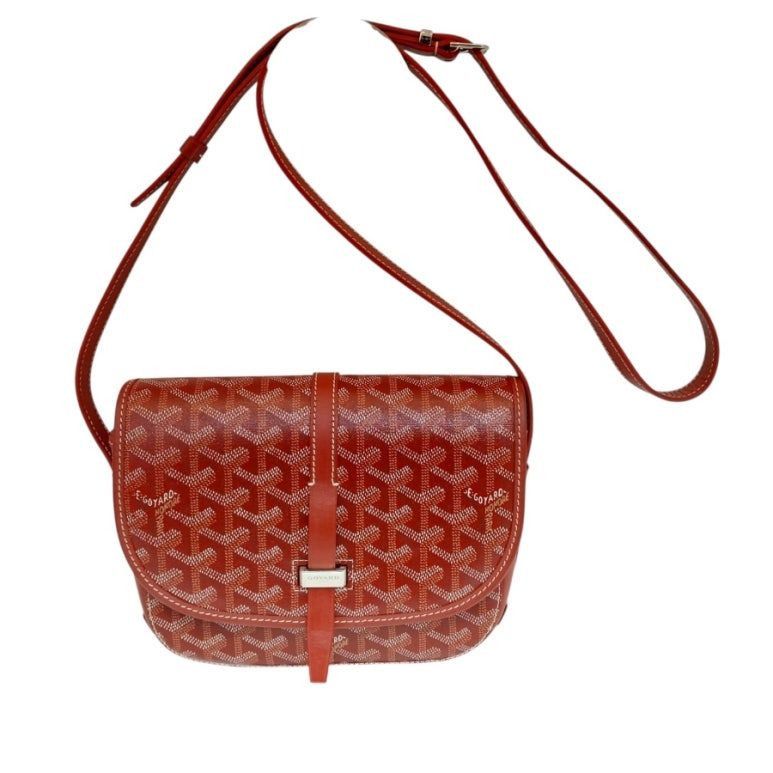 Goyard Belvedere PM Red Crossbody Bag Goyard Canvas PVC Size ONE SIZE - 2 Thumbnail