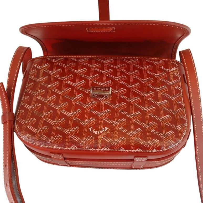 Goyard Belvedere PM Red Crossbody Bag Goyard Canvas PVC Size ONE SIZE - 5 Thumbnail