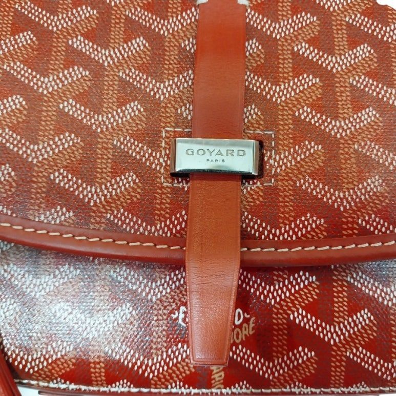 Goyard Belvedere PM Red Crossbody Bag Goyard Canvas PVC Size ONE SIZE - 4 Thumbnail
