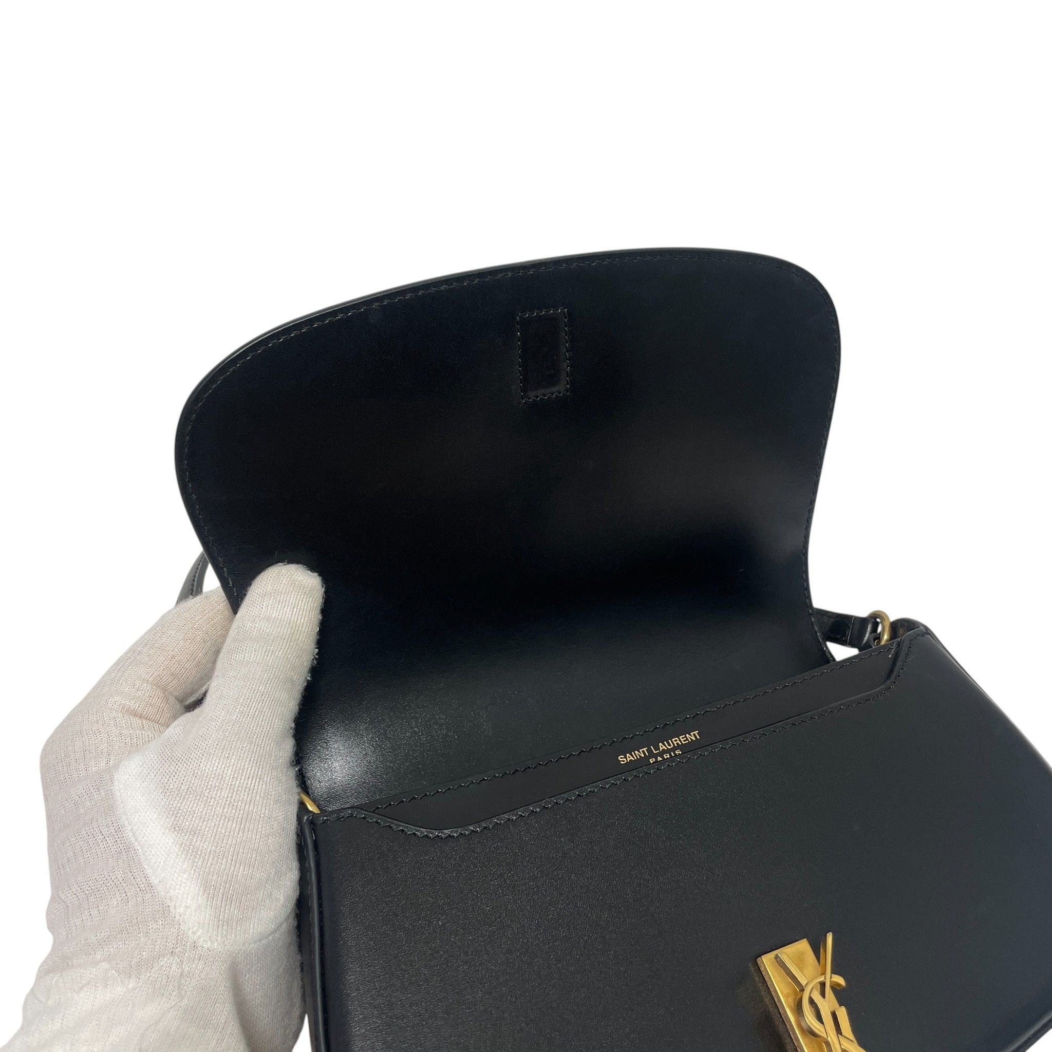 Yves Saint Laurent Black Half Moon Voltaire Mini Shoulder Bag Size ONE SIZE - 6 Thumbnail