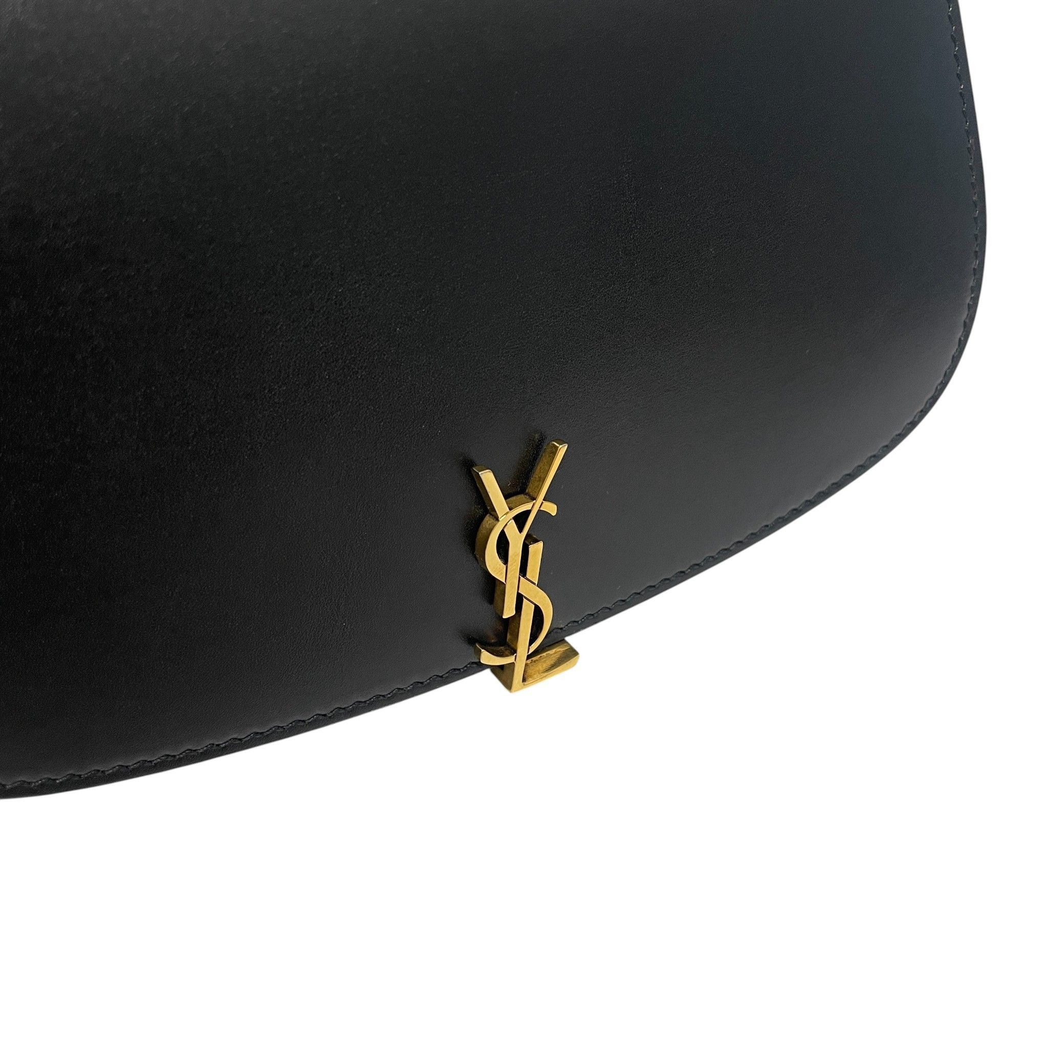Yves Saint Laurent Black Half Moon Voltaire Mini Shoulder Bag Size ONE SIZE - 4 Thumbnail