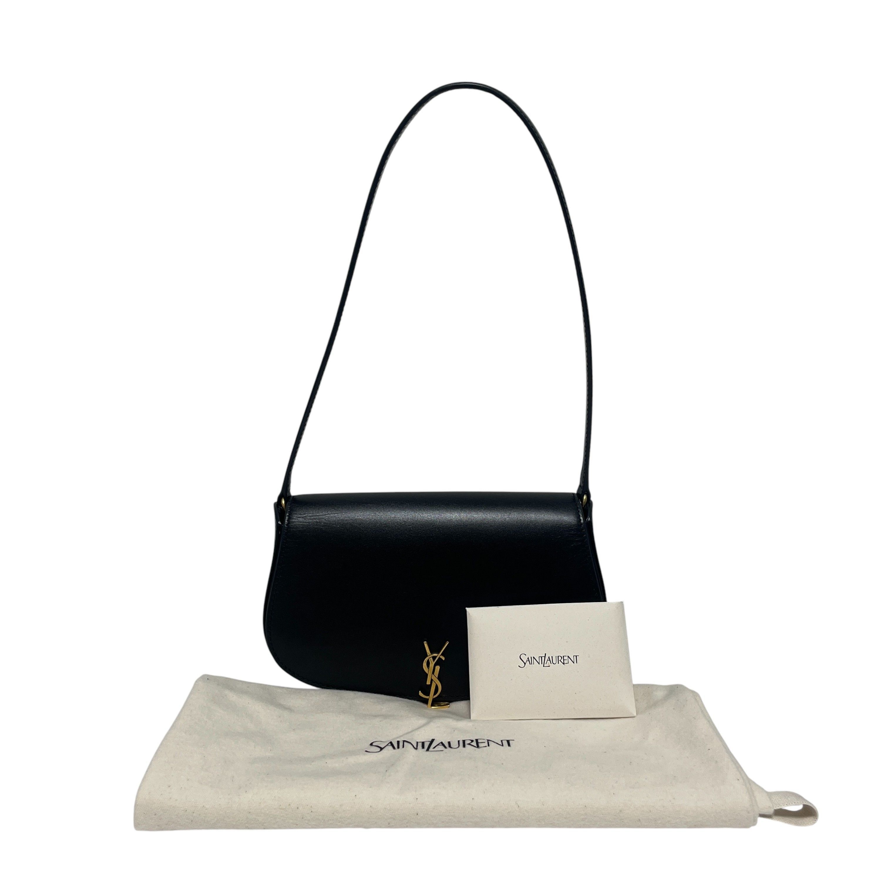 Yves Saint Laurent Black Half Moon Voltaire Mini Shoulder Bag Size ONE SIZE - 8 Thumbnail