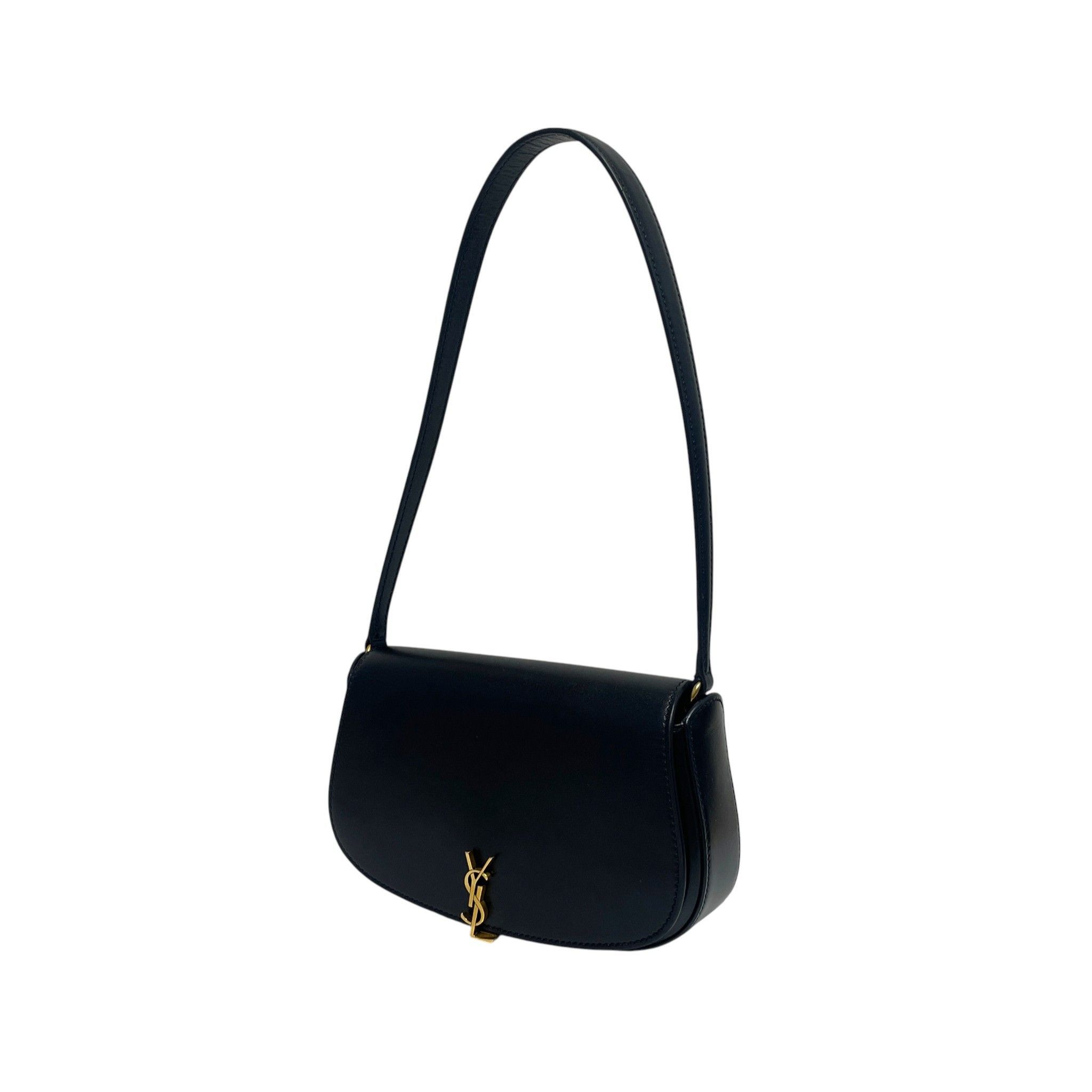 Yves Saint Laurent Black Half Moon Voltaire Mini Shoulder Bag Size ONE SIZE - 2 Thumbnail