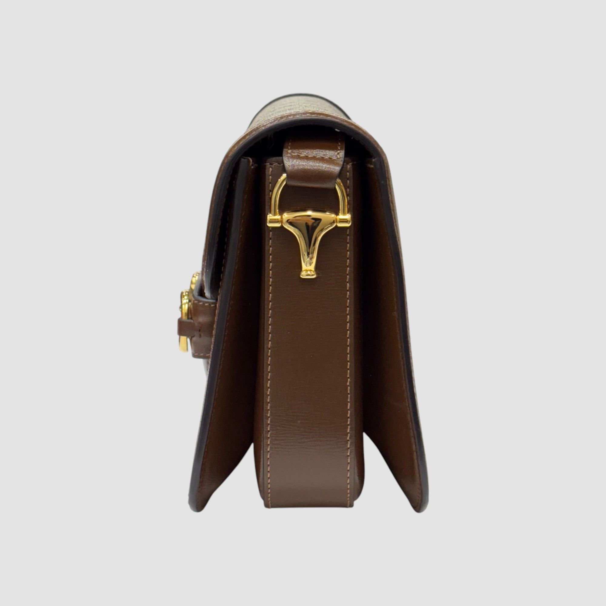 Gucci Horsebit GG Medium Shoulder Bag Brown Size ONE SIZE - 5 Thumbnail
