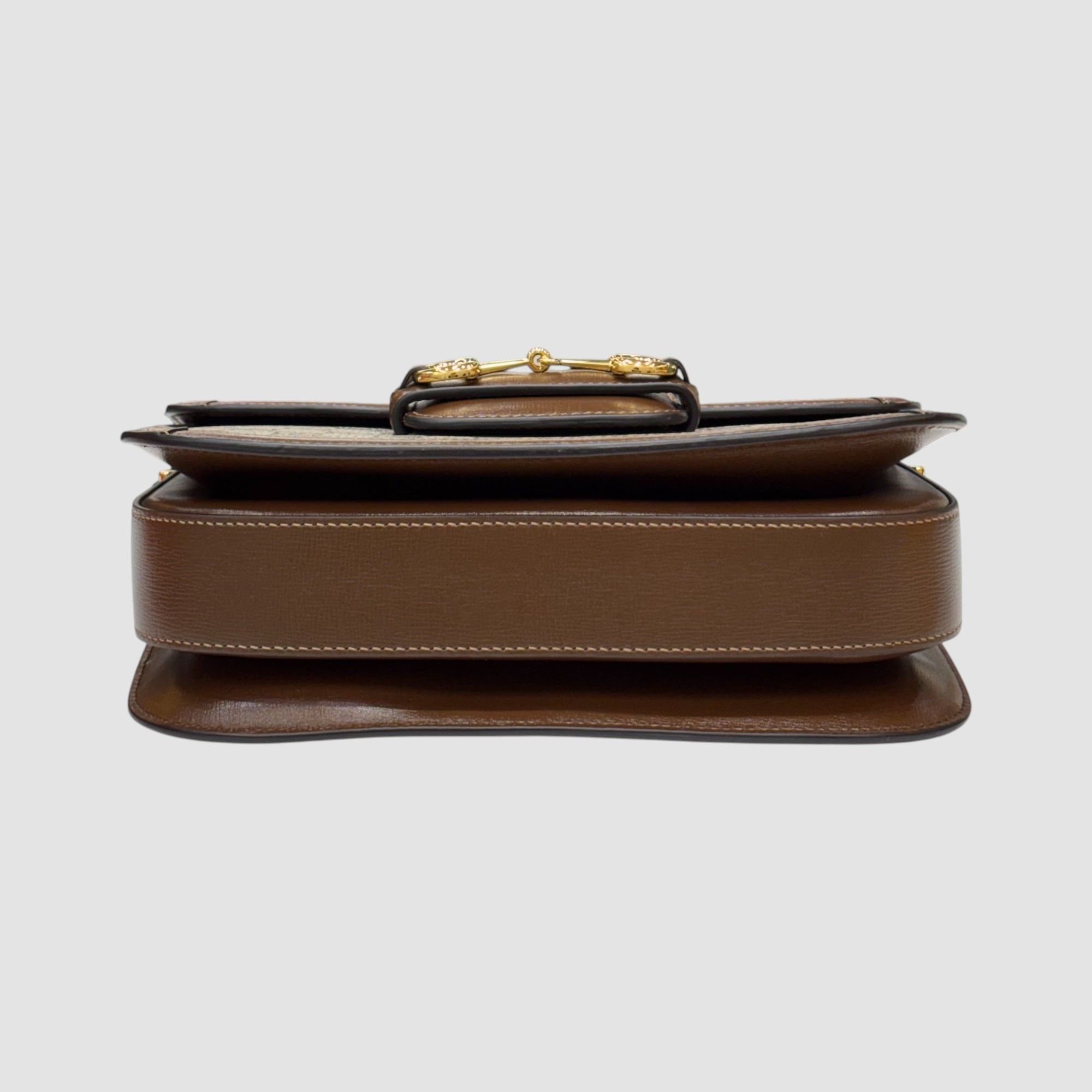 Gucci Horsebit GG Medium Shoulder Bag Brown Size ONE SIZE - 8 Thumbnail