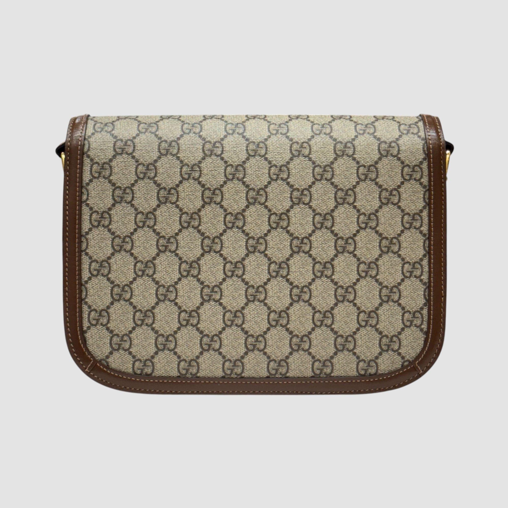 Gucci Horsebit GG Medium Shoulder Bag Brown Size ONE SIZE - 9 Thumbnail