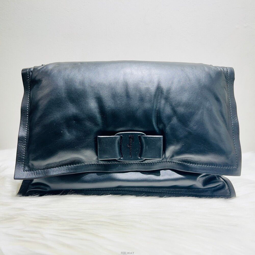 Salvatore Ferragamo Salvatore Ferragamo Padded Viva Bow Chain Shoulder Bag Size ONE SIZE - 2 Thumbnail