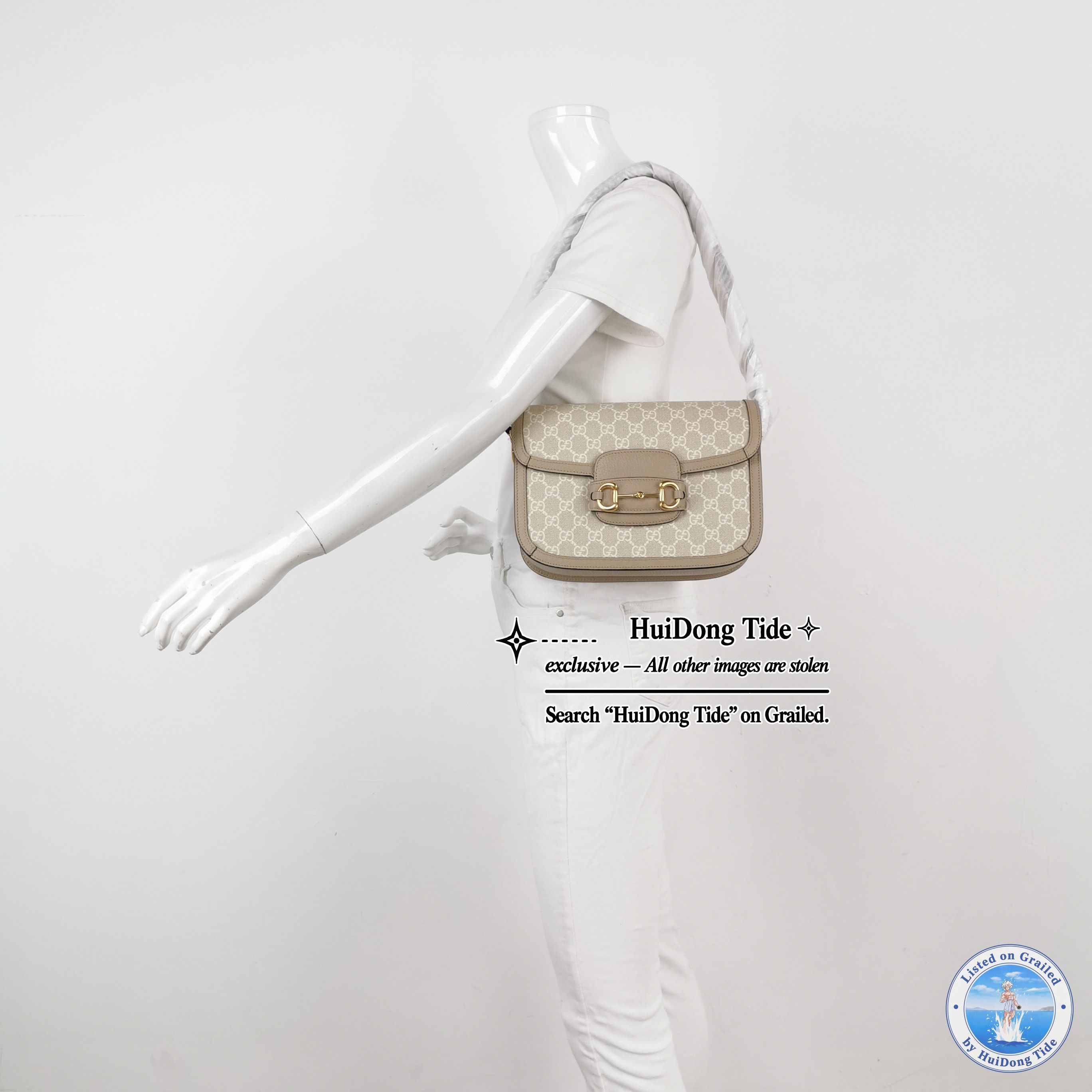Gucci Gucci 1955 Horsebit GG Canvas Shoulder Bag Size ONE SIZE - 2 Thumbnail