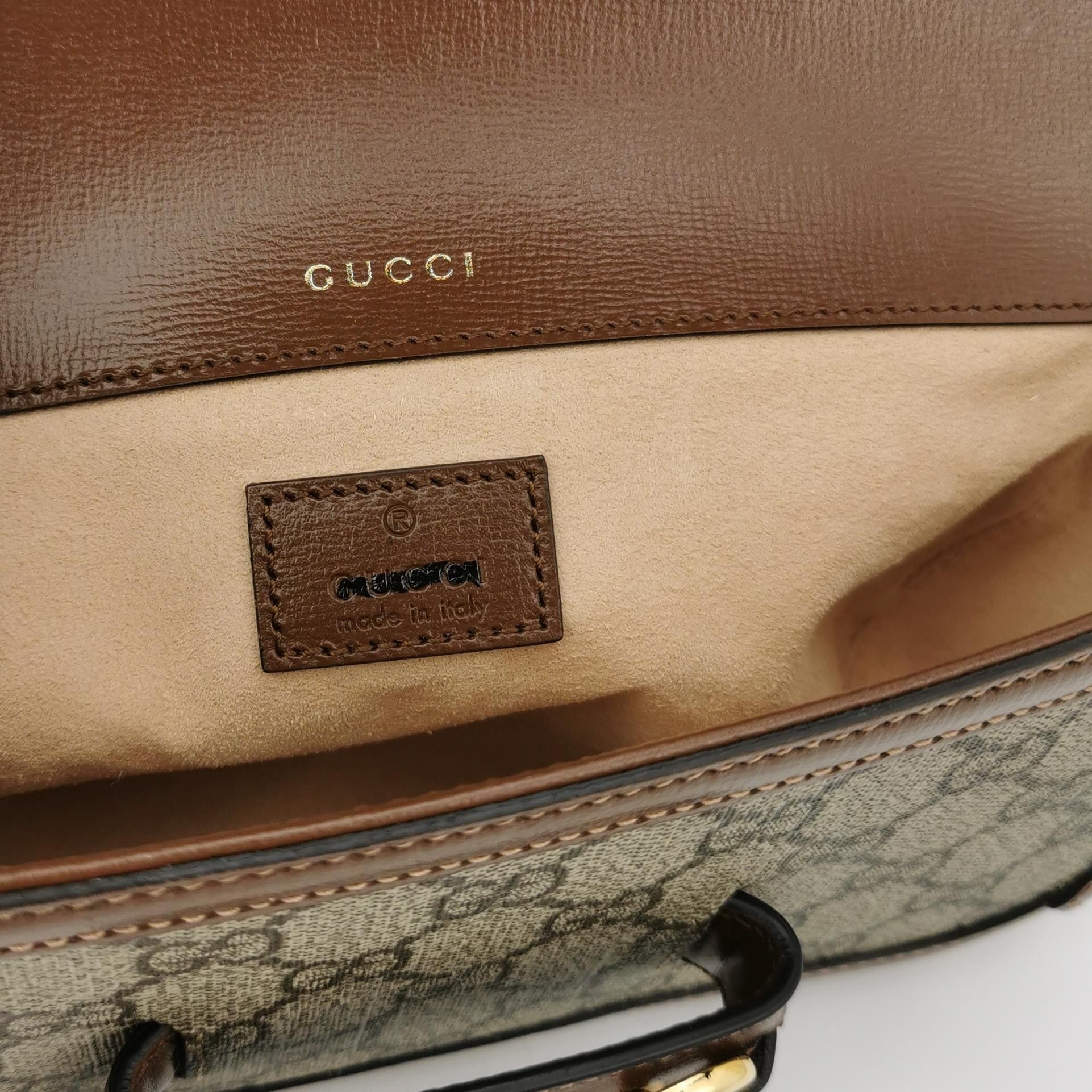 Gucci Gucci 1955 Horsebit GG Supreme Shoulder Bag Size ONE SIZE - 8 Thumbnail