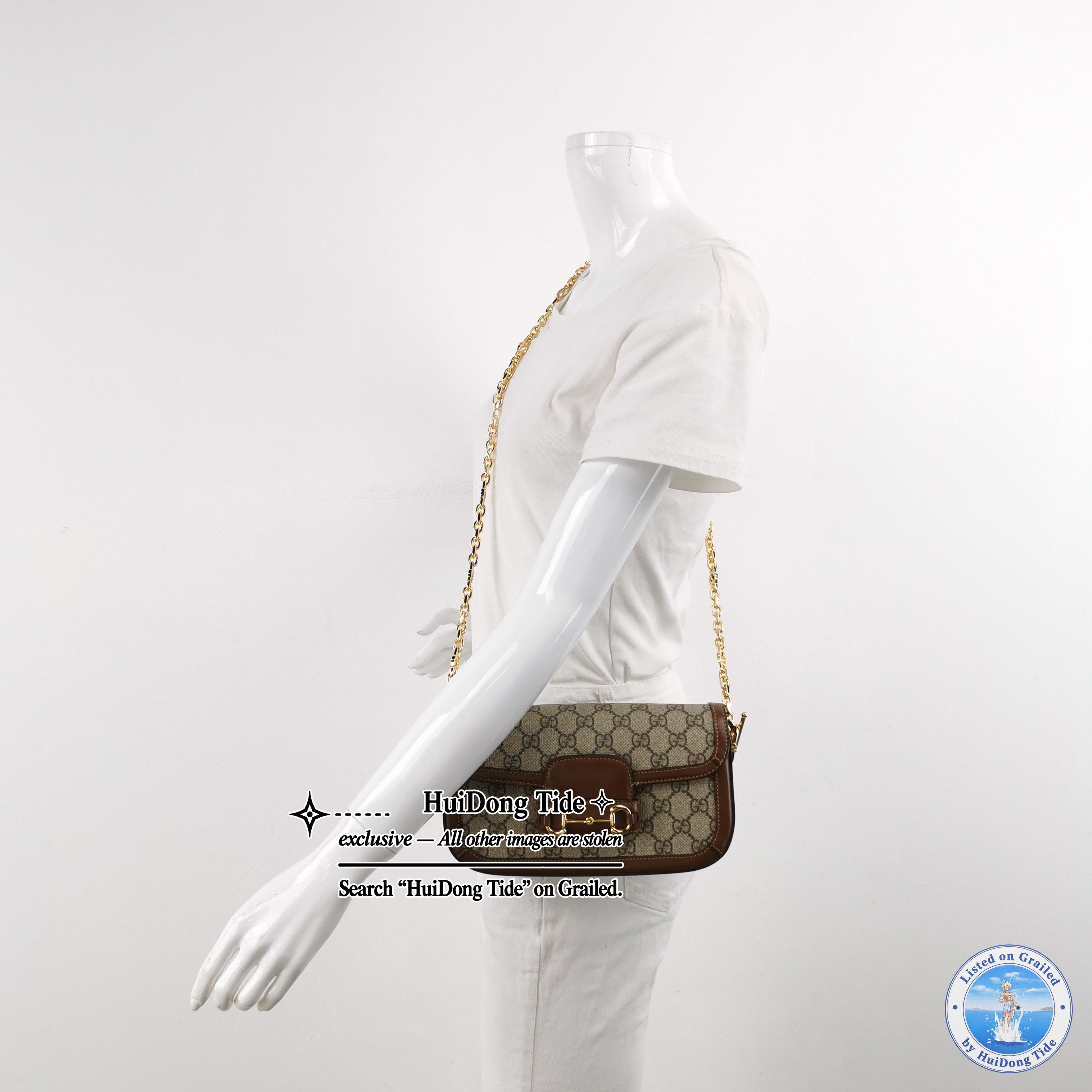 Gucci Gucci 1955 Horsebit GG Supreme Shoulder Bag Size ONE SIZE - 2 Thumbnail