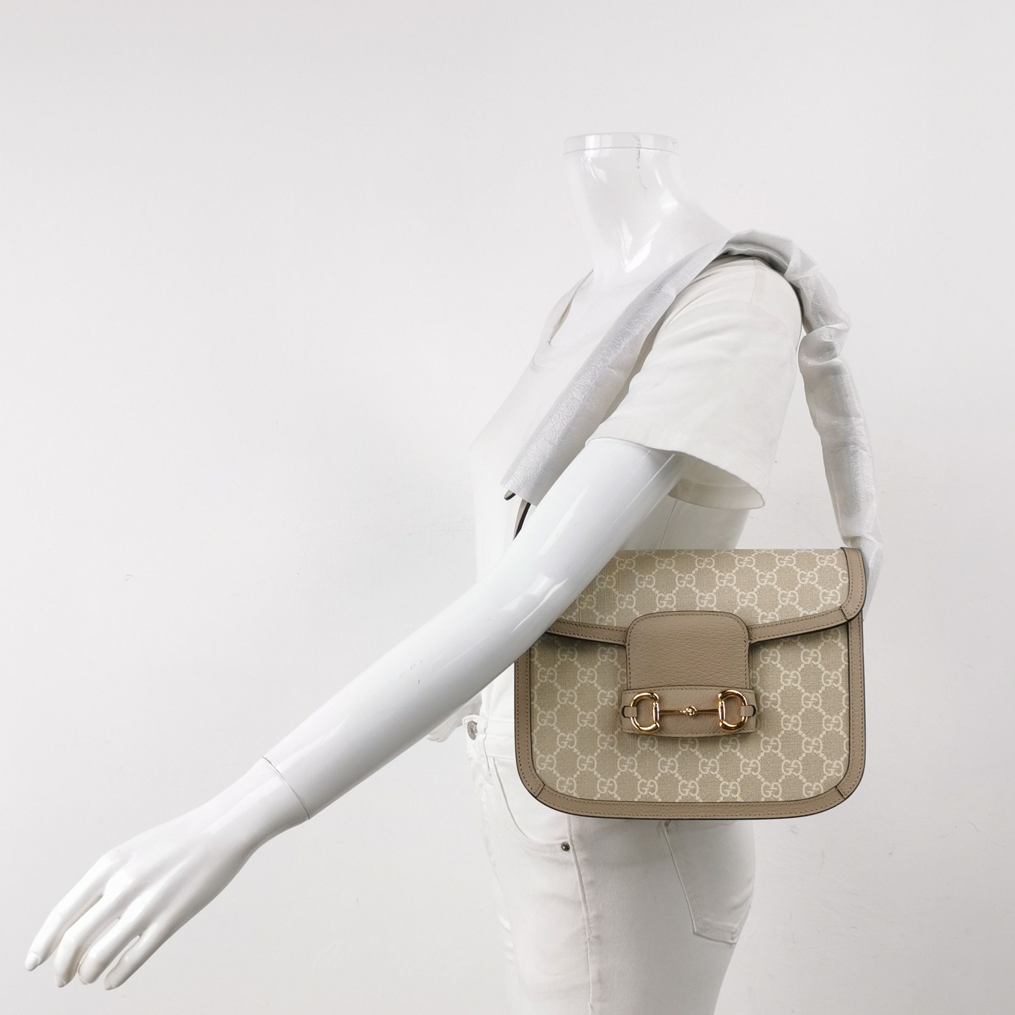 Gucci Gucci 1955 GG Supreme Horsebit Shoulder Bag Size ONE SIZE - 2 Thumbnail