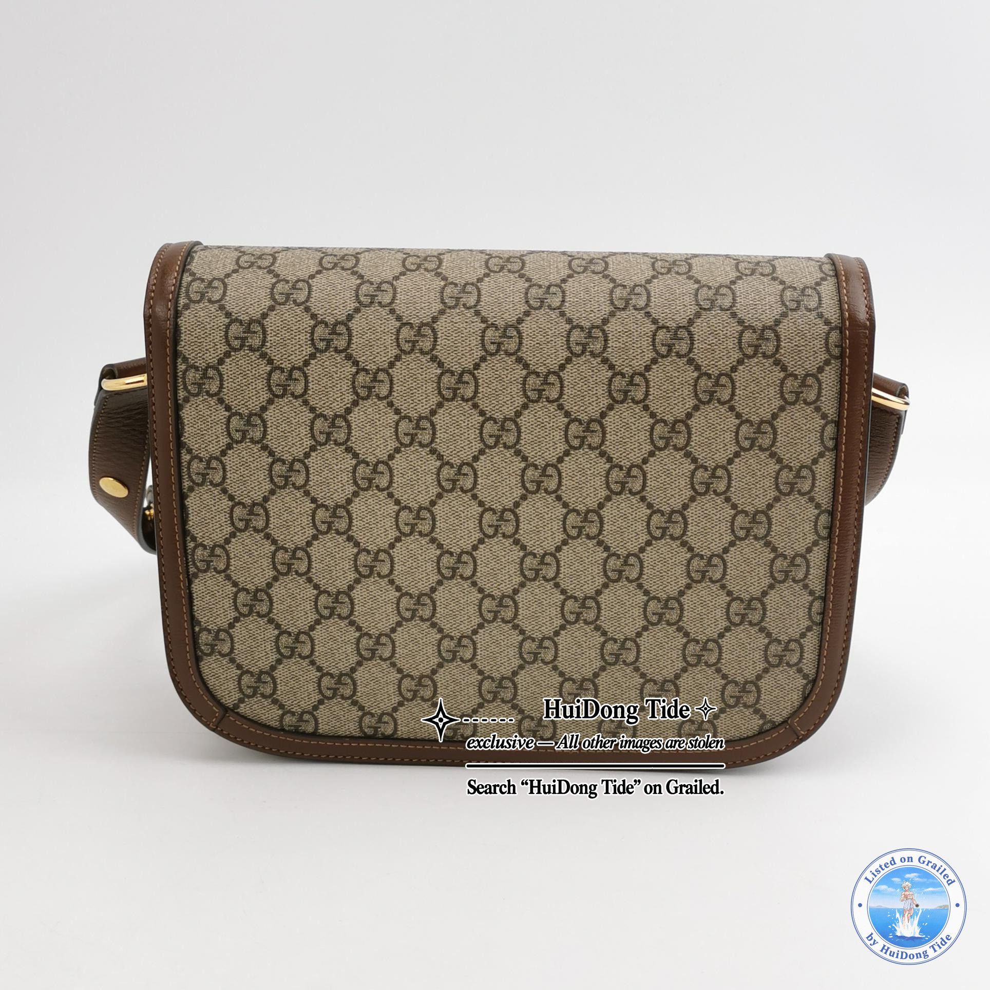 Gucci Gucci 1955 GG Supreme Horsebit Shoulder Bag Size ONE SIZE - 5 Thumbnail