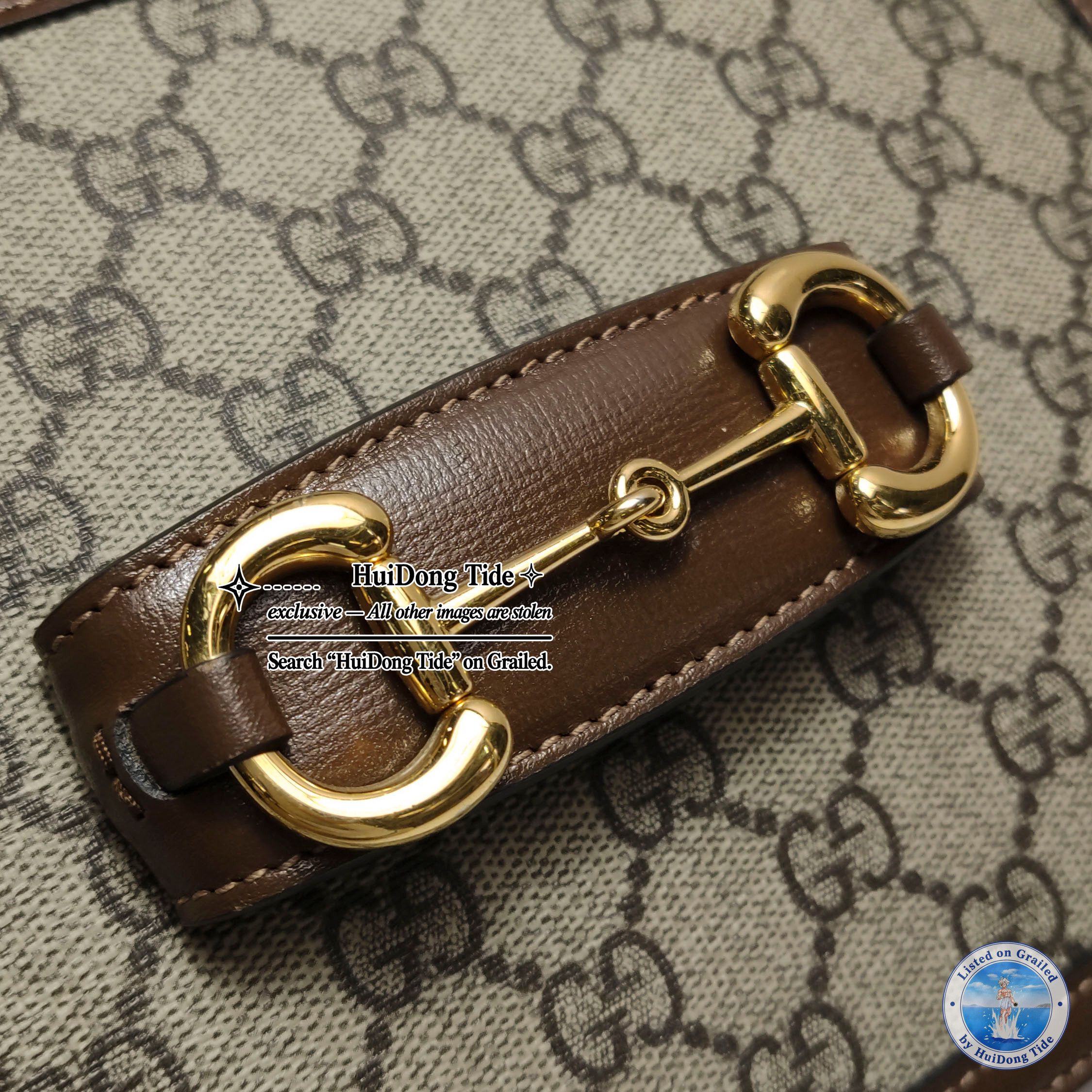 Gucci Gucci 1955 GG Supreme Horsebit Shoulder Bag Size ONE SIZE - 13 Thumbnail