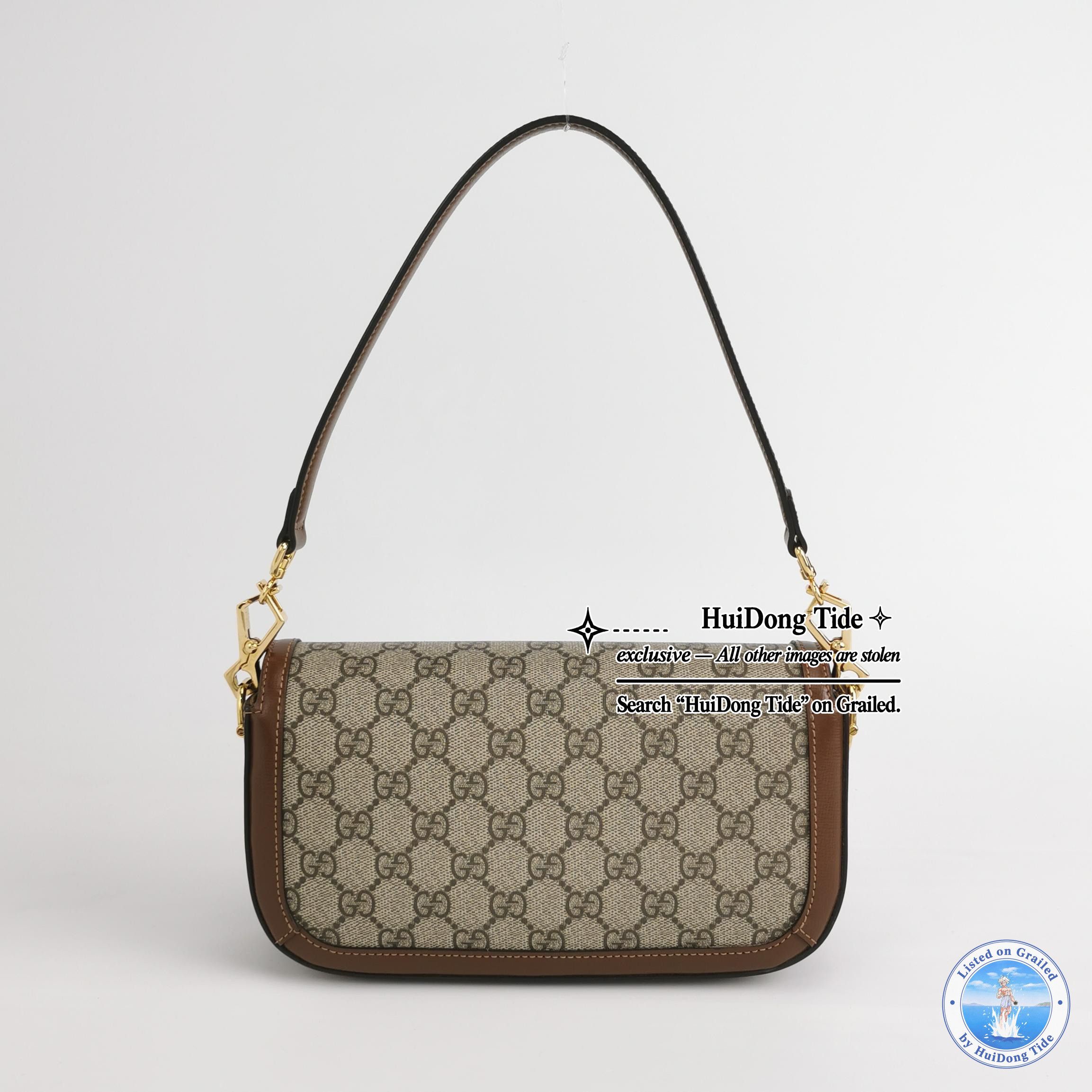 Gucci Gucci 1955 GG Supreme Horsebit Shoulder Bag Size ONE SIZE - 5 Thumbnail