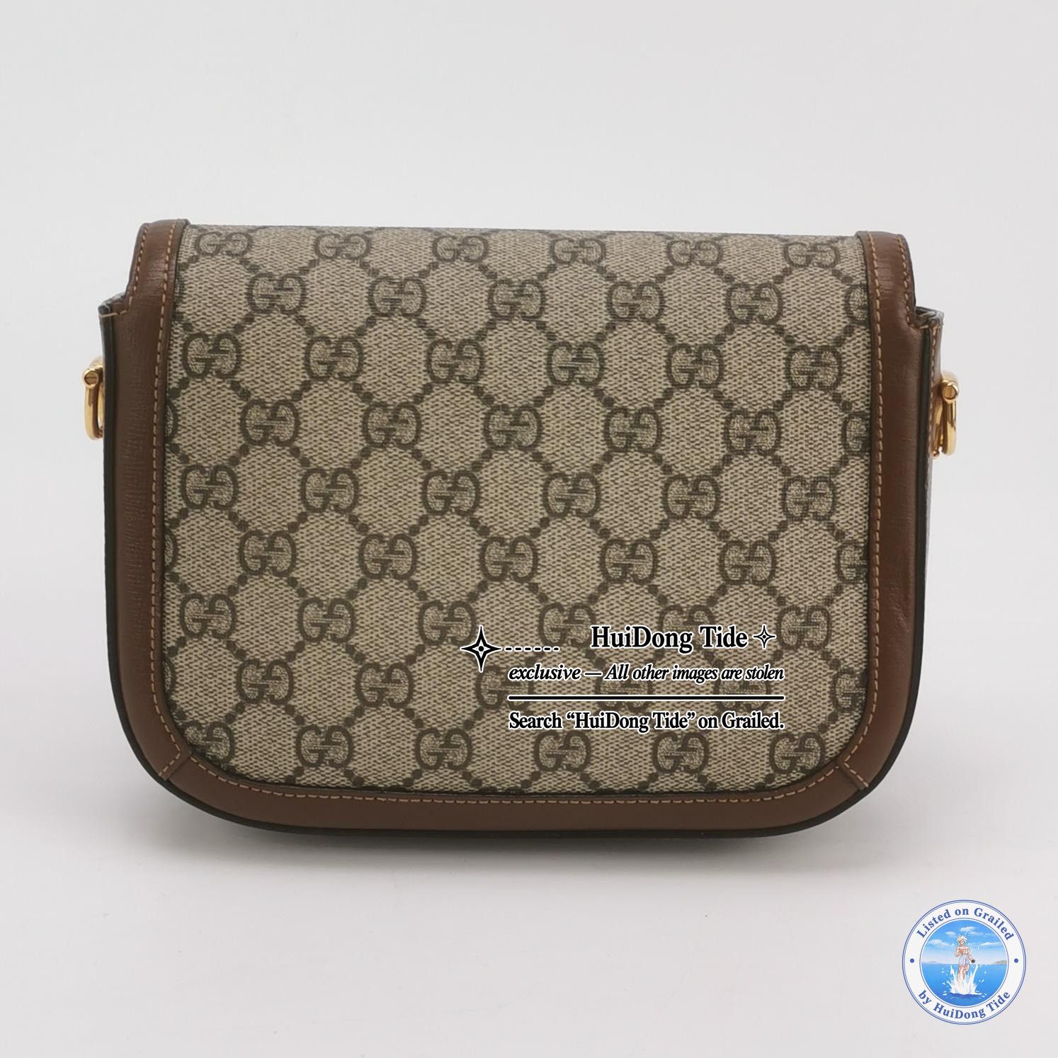 Gucci Gucci 1955 GG Supreme Horsebit Shoulder Bag Size ONE SIZE - 5 Thumbnail