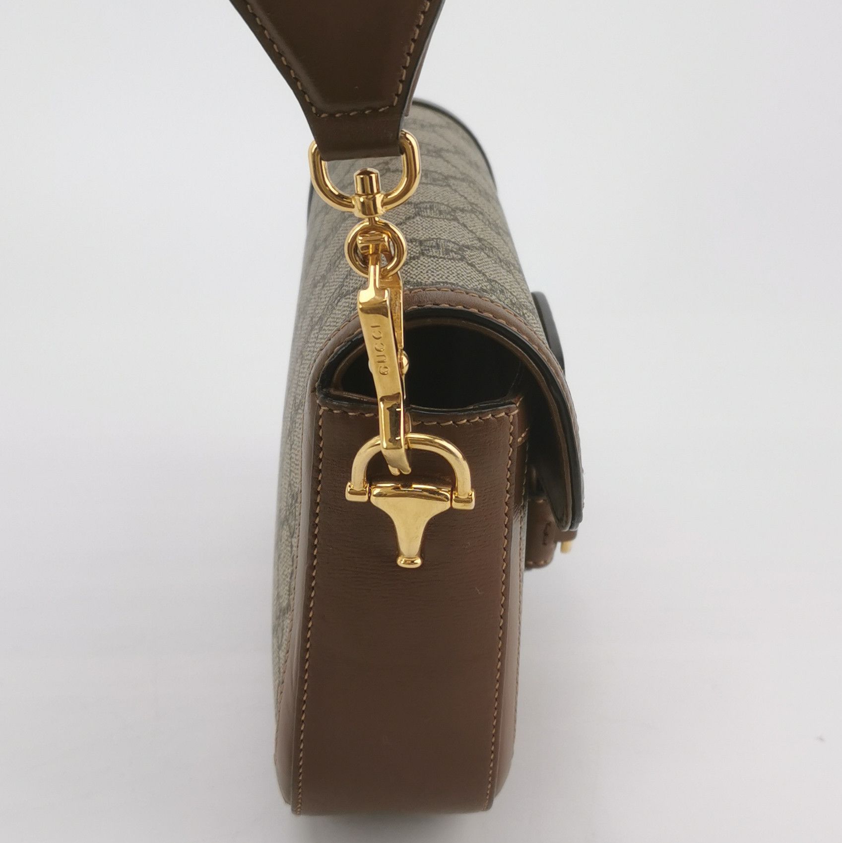 Gucci Gucci 1955 GG Supreme Horsebit Shoulder Bag Size ONE SIZE - 4 Thumbnail