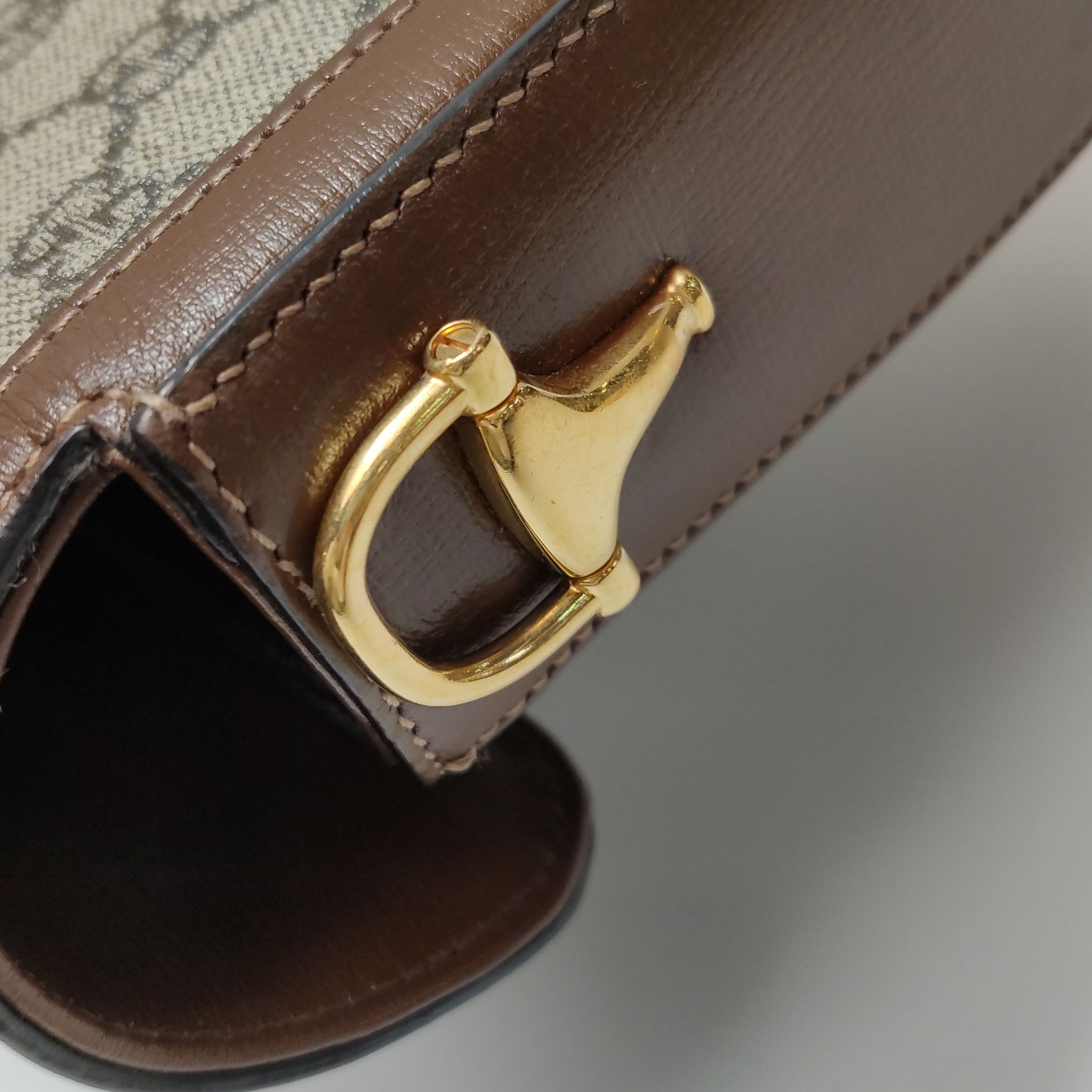 Gucci Gucci 1955 GG Supreme Horsebit Shoulder Bag Size ONE SIZE - 13 Thumbnail