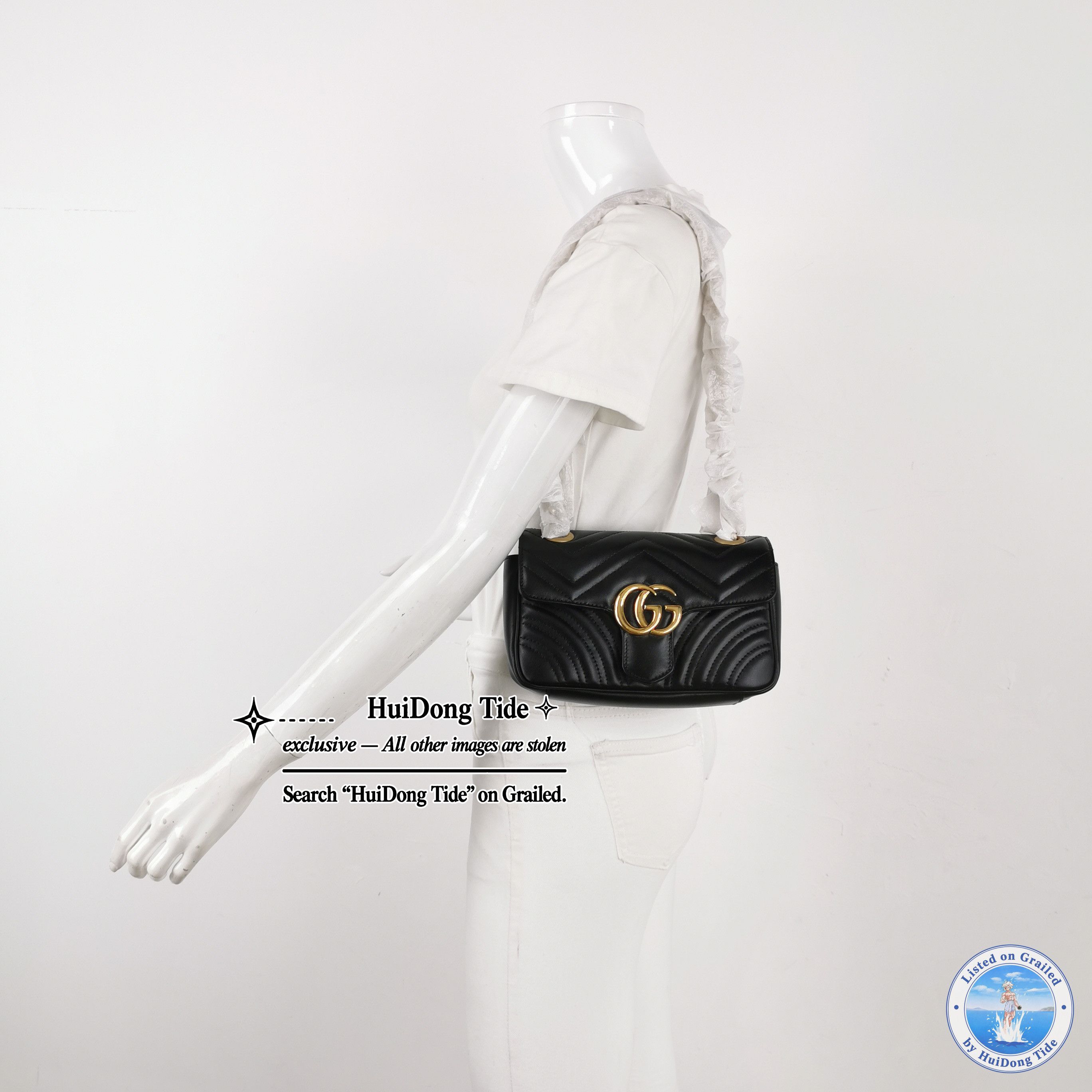 Gucci Gucci GG Marmont Matelassé Leather Shoulder Bag Size ONE SIZE - 2 Thumbnail