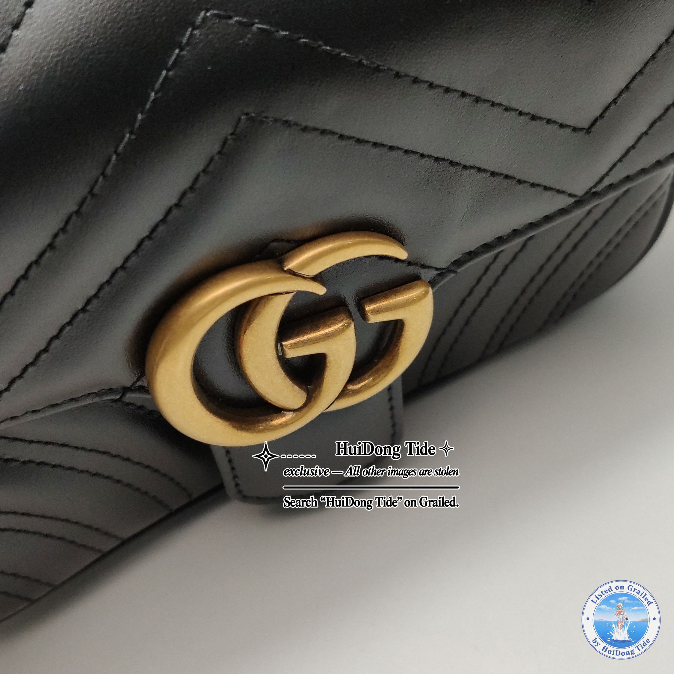 Gucci Gucci Marmont V-Quilted Leather Shoulder Bag Size ONE SIZE - 14 Thumbnail