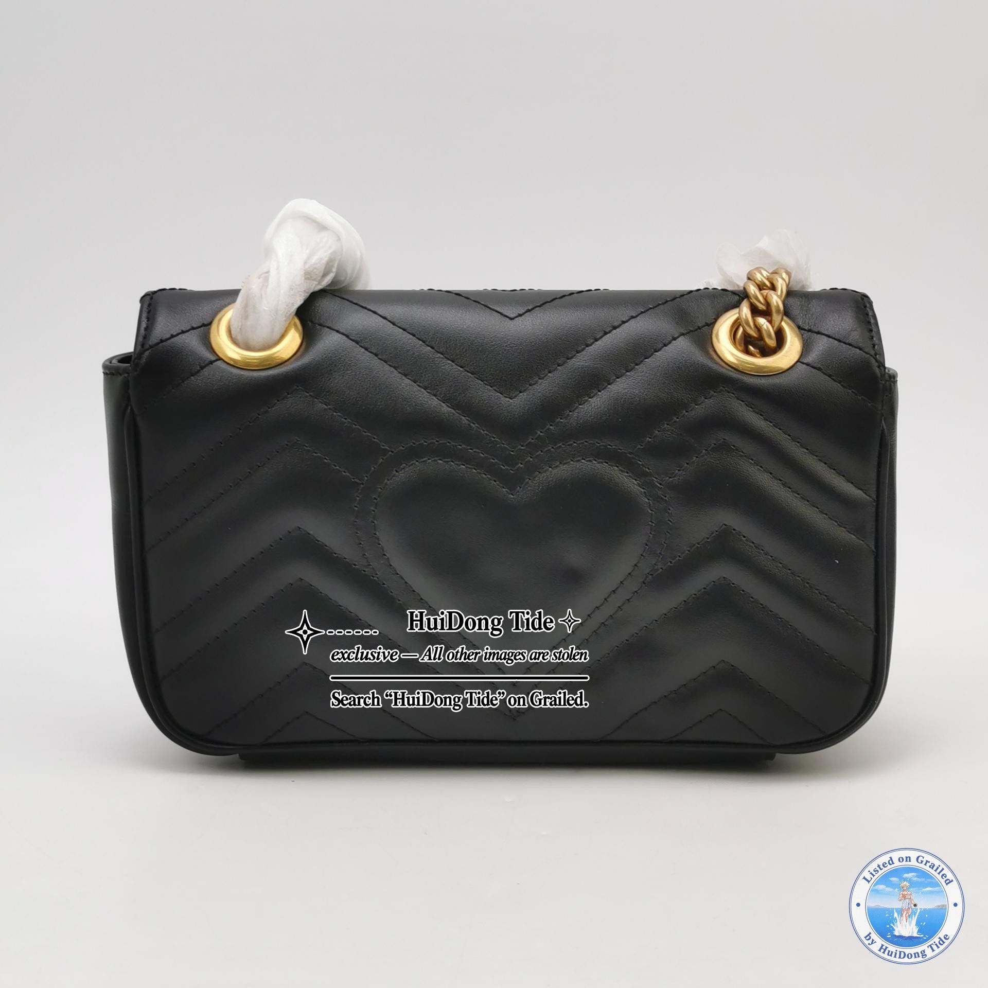 Gucci Gucci Marmont V-Quilted Leather Shoulder Bag Size ONE SIZE - 5 Thumbnail