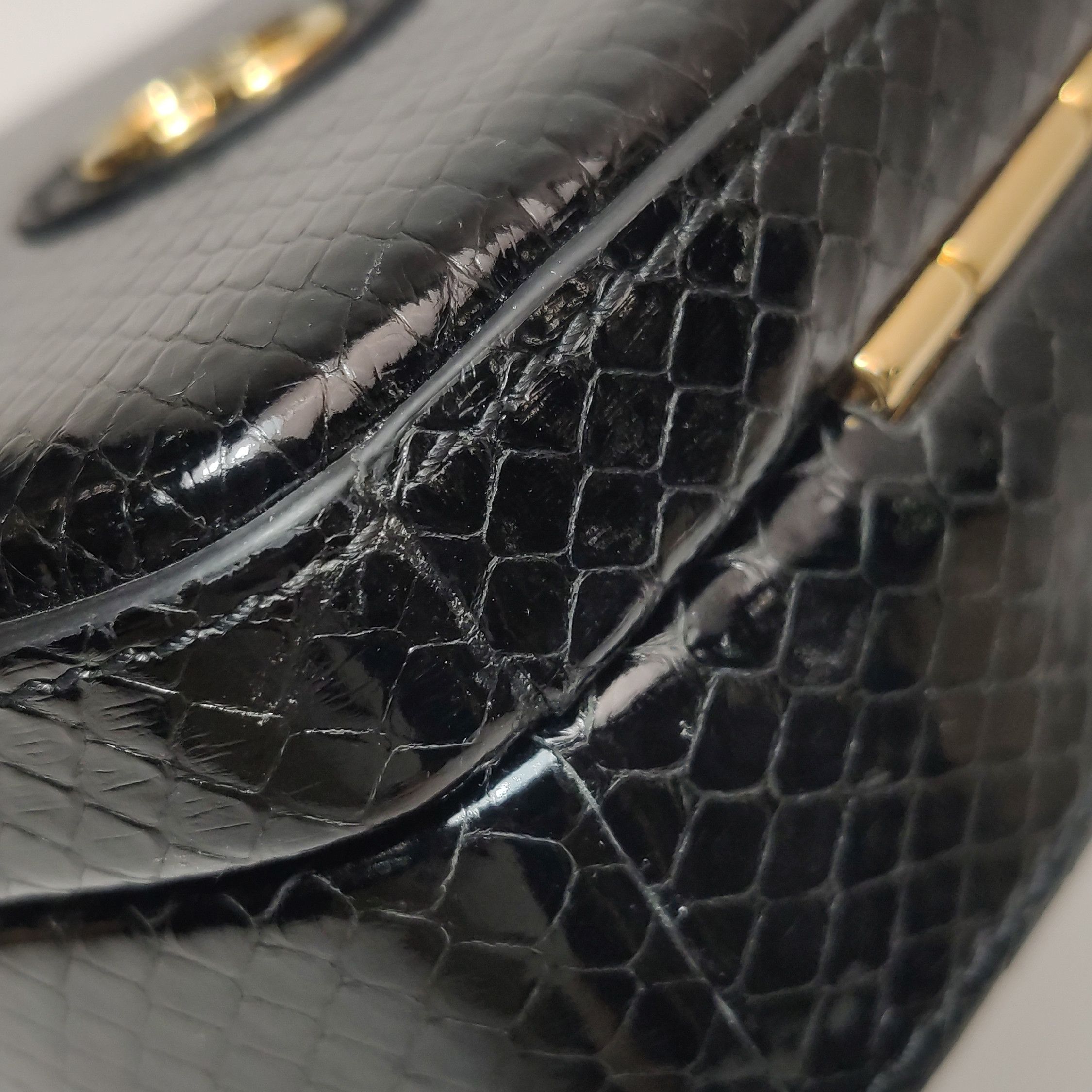 Gucci Gucci Broadway Heart Snakeskin Handle Bag Size ONE SIZE - 15 Thumbnail