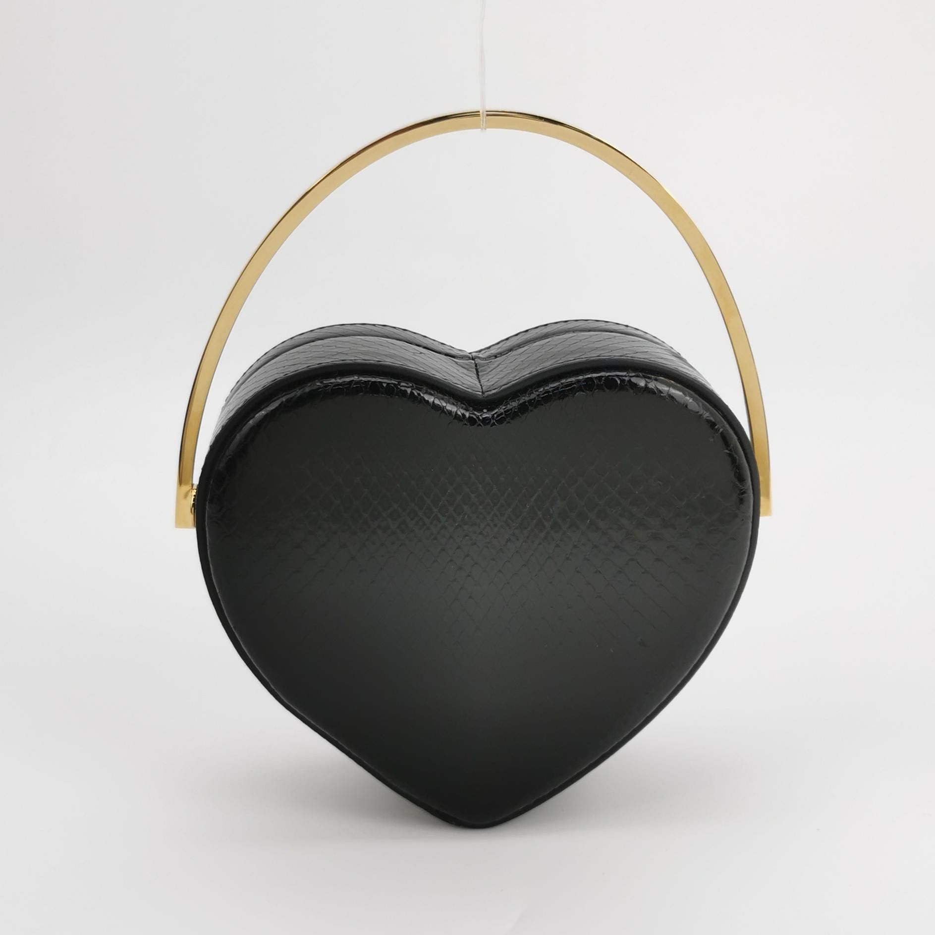 Gucci Gucci Broadway Heart Snakeskin Handle Bag Size ONE SIZE - 5 Thumbnail