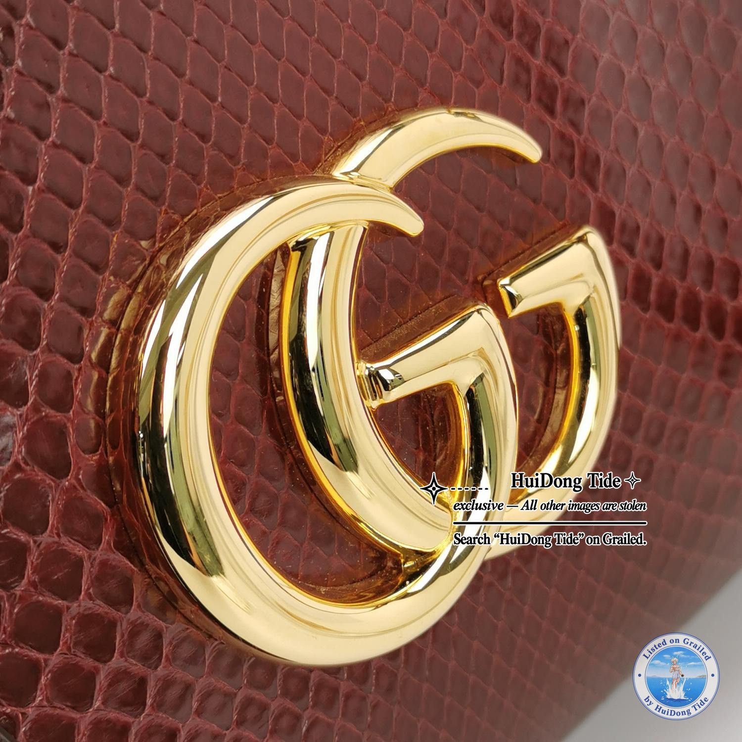 Gucci Gucci Arli Snakeskin Shoulder Bag Size ONE SIZE - 7 Thumbnail