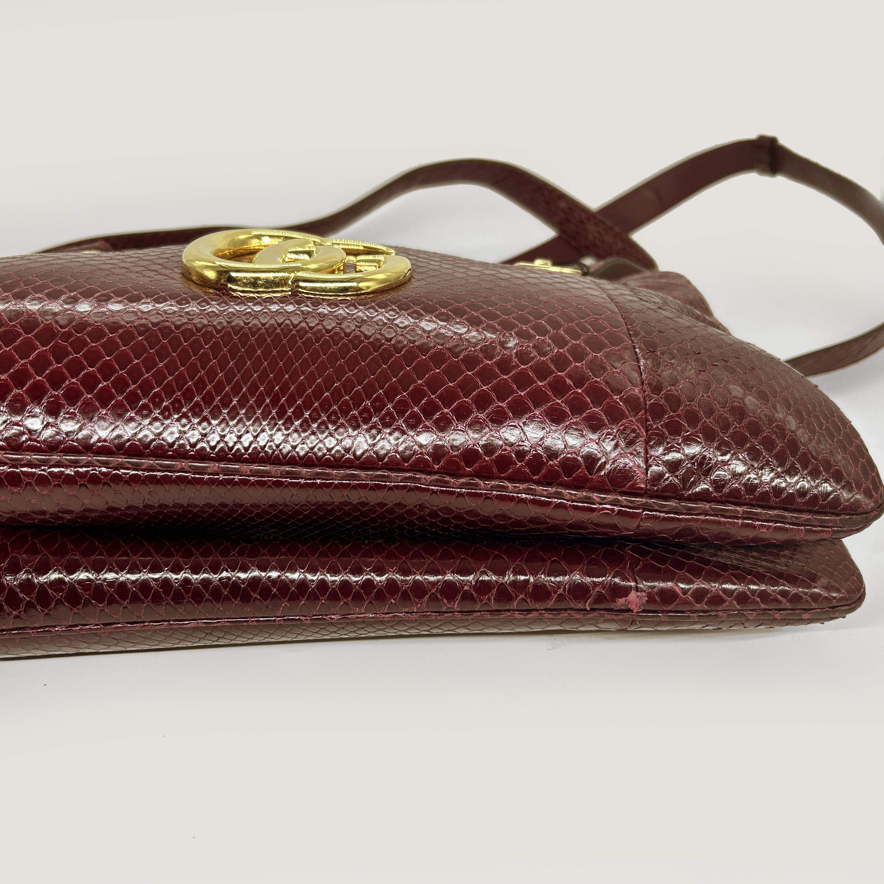 Gucci Gucci Arli Snakeskin Shoulder Bag Size ONE SIZE - 16 Thumbnail