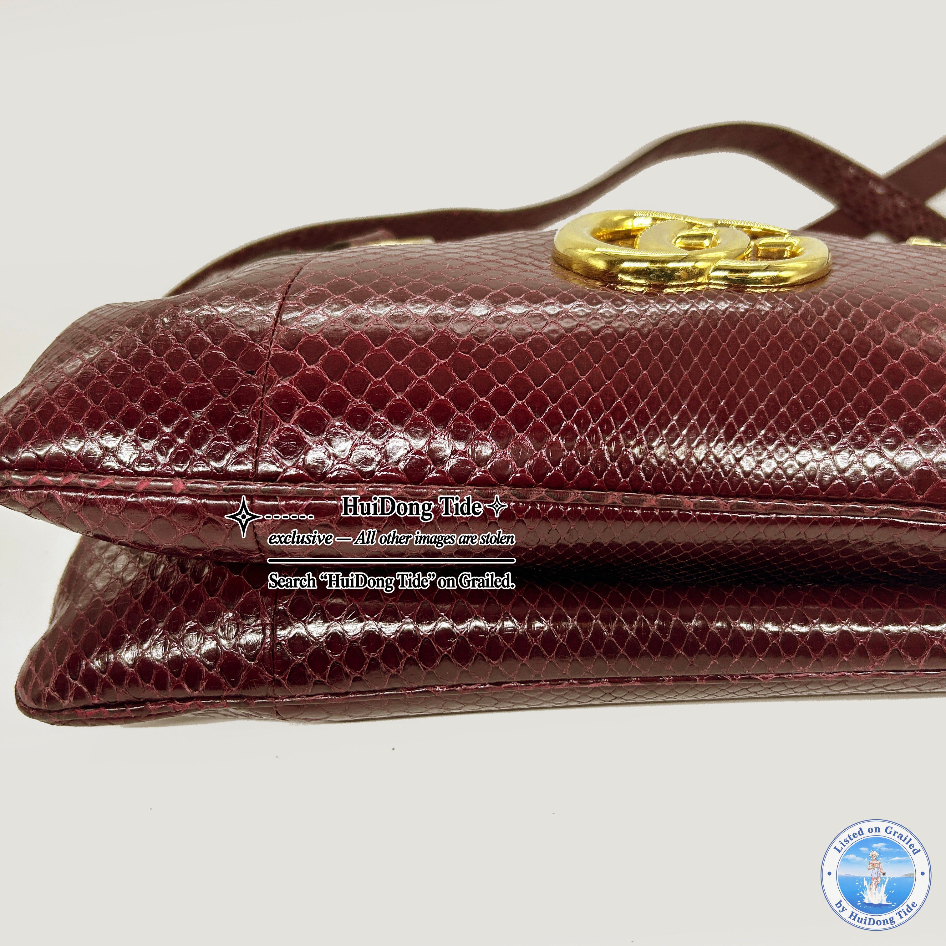Gucci Gucci Arli Snakeskin Shoulder Bag Size ONE SIZE - 15 Thumbnail