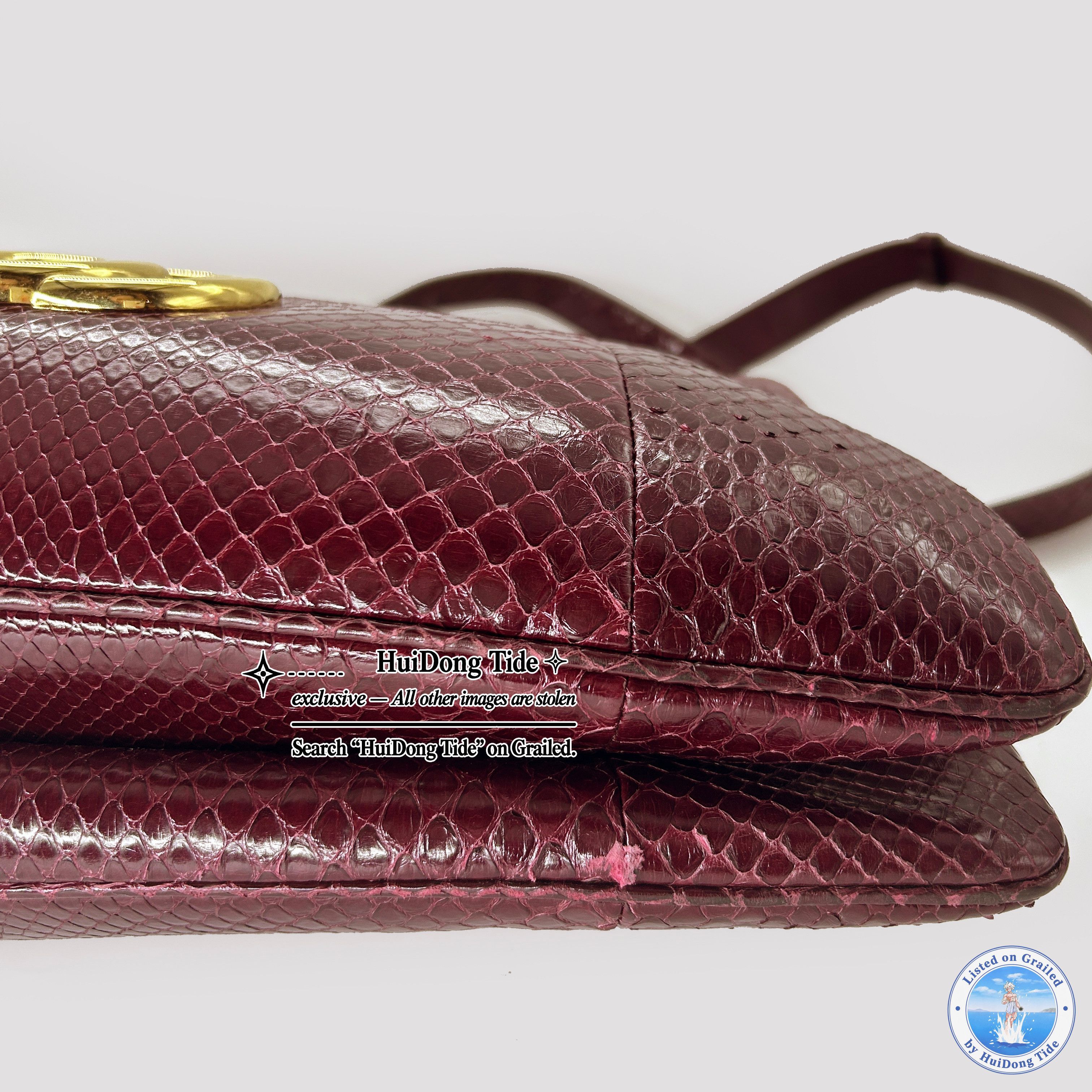 Gucci Gucci Arli Snakeskin Shoulder Bag Size ONE SIZE - 14 Thumbnail