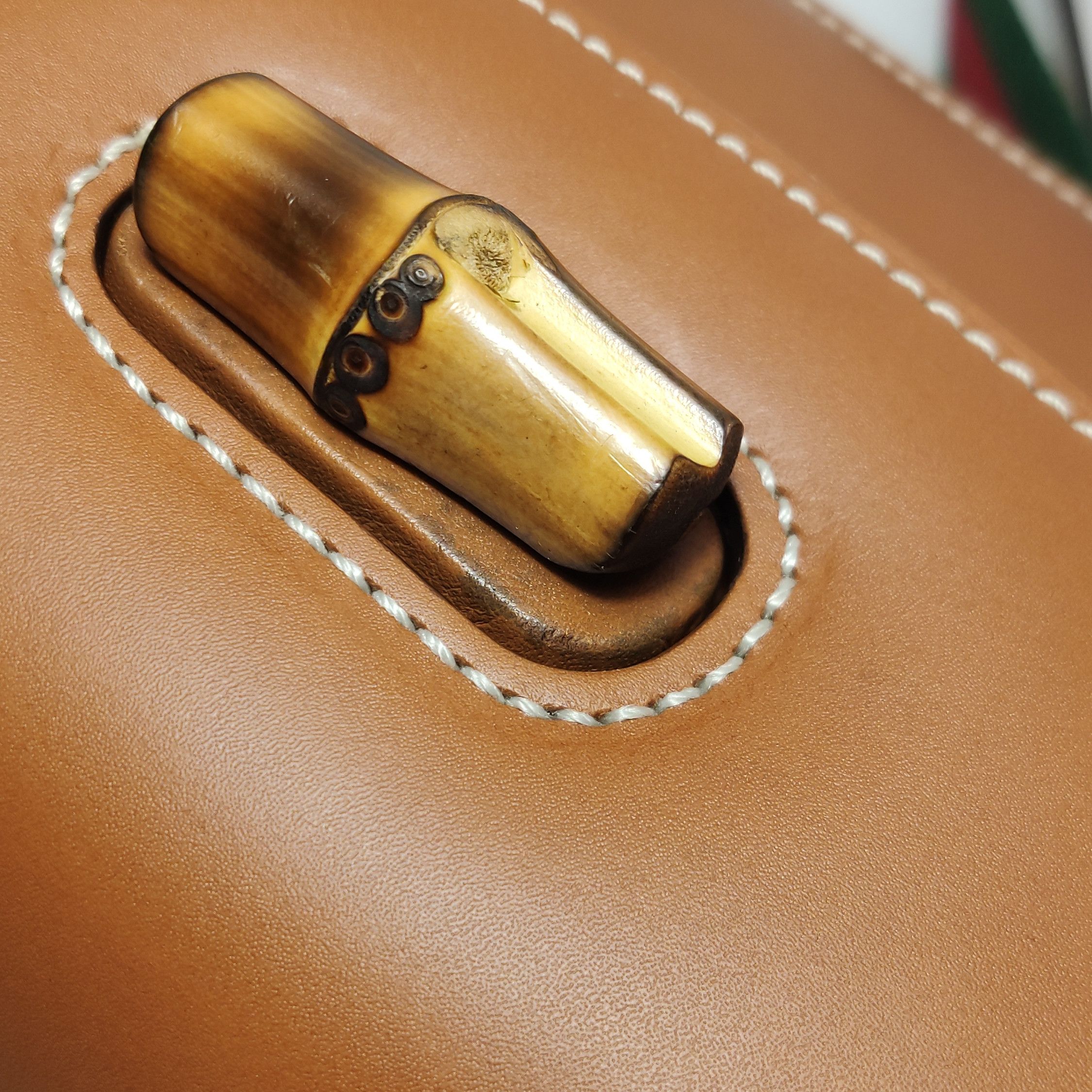 Gucci Gucci Bamboo Leather Handle Bag Brown Size ONE SIZE - 18 Thumbnail