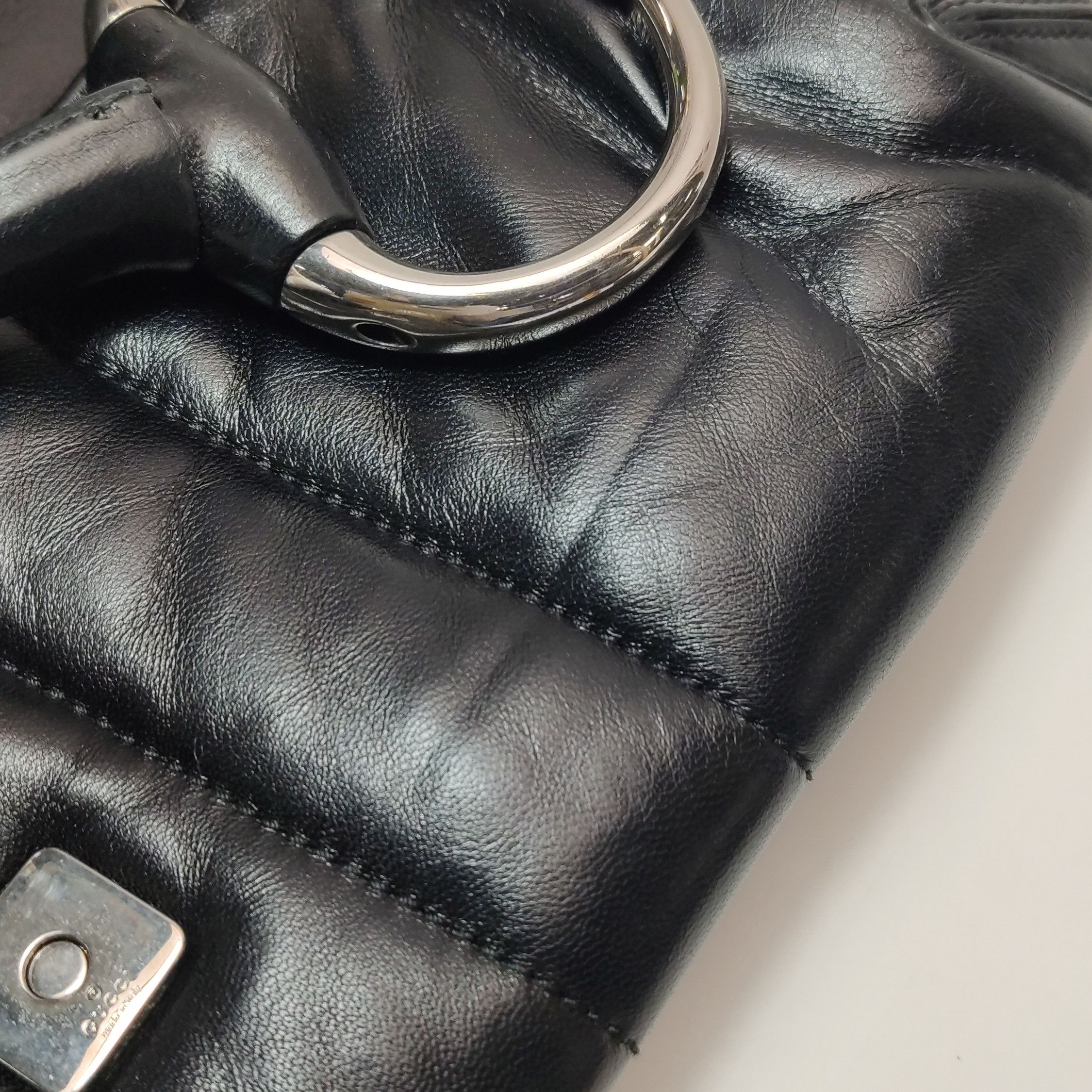 Gucci Gucci Horsebit Chain Shoulder Bag Black Size One Size Size ONE SIZE - 11 Thumbnail