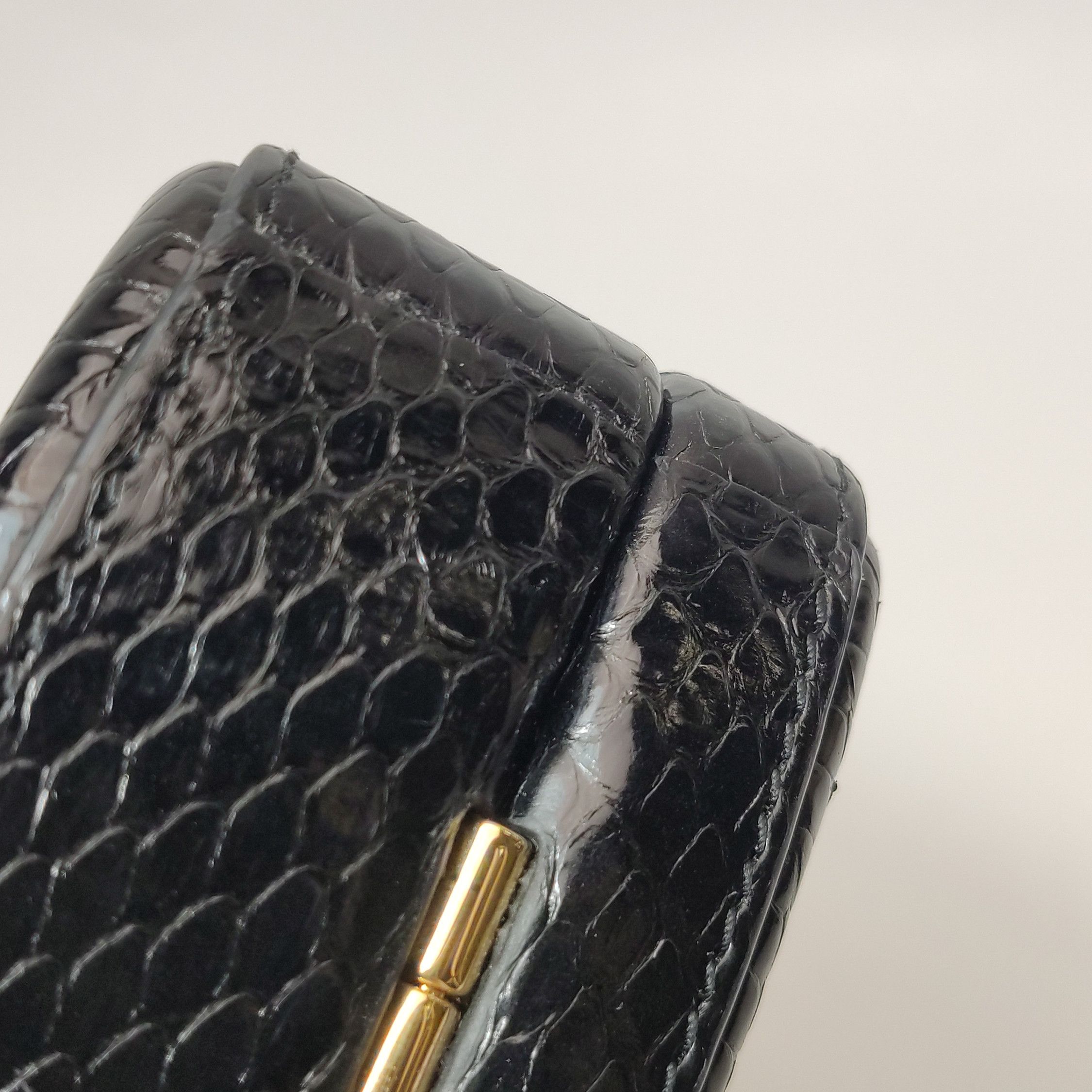 Gucci Gucci Black Snakeskin Broadway Heart Bag ONE SIZE Size ONE SIZE - 17 Thumbnail
