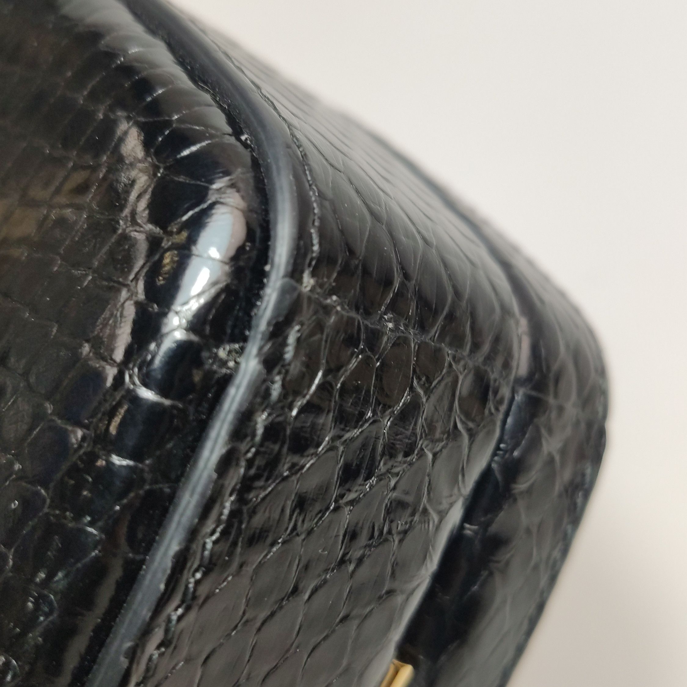 Gucci Gucci Black Snakeskin Broadway Heart Bag ONE SIZE Size ONE SIZE - 19 Thumbnail