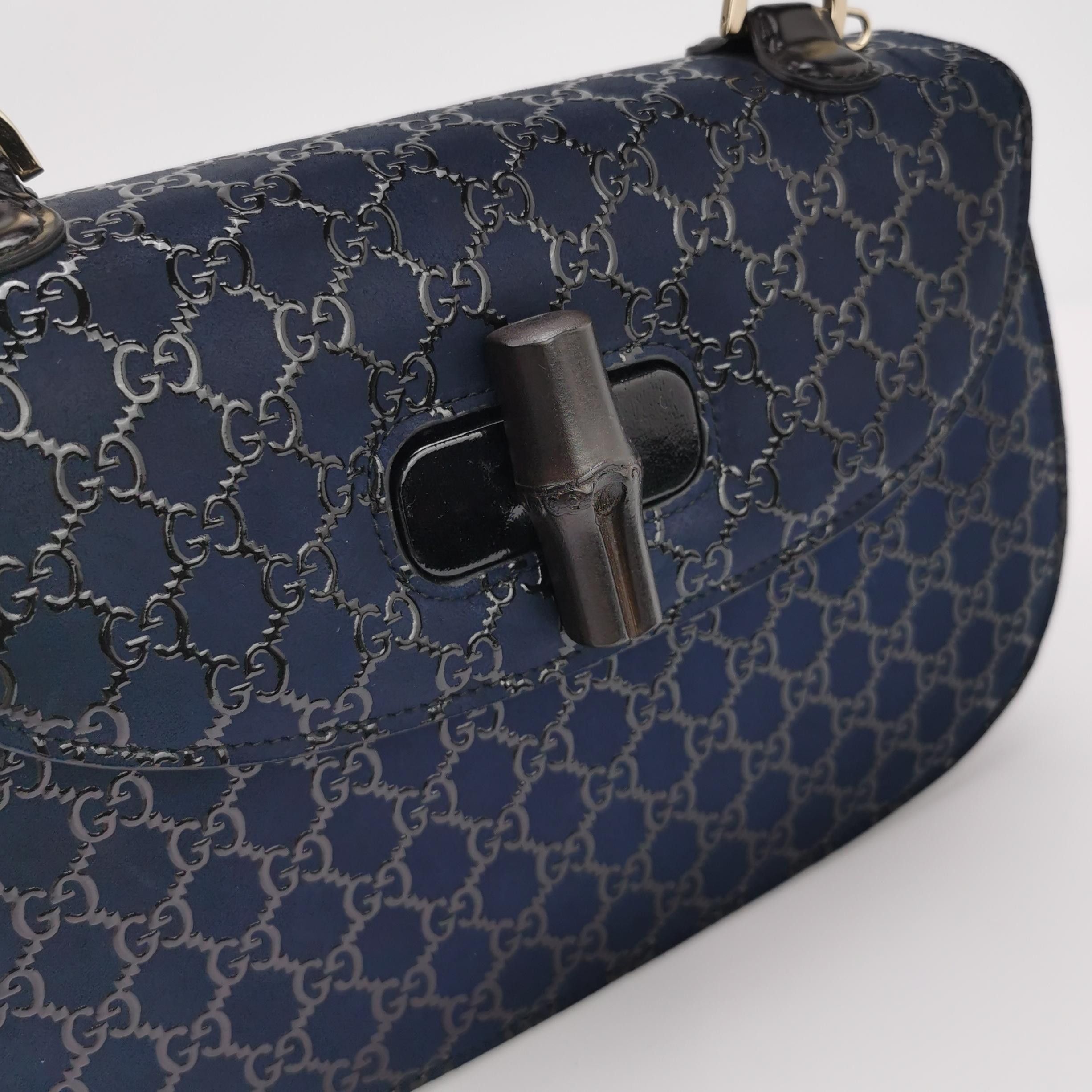 Gucci Gucci GG Pattern Bamboo Handle Bag Size ONE SIZE - 7 Thumbnail