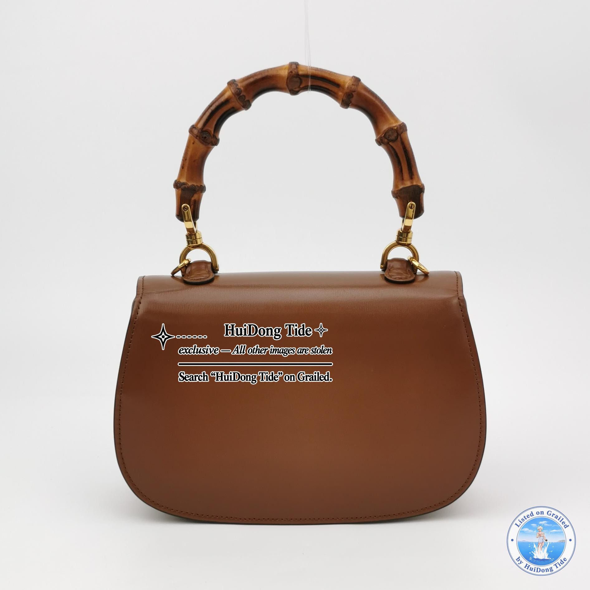 Gucci Gucci Classic Bamboo Leather Handle Bag One Size Size ONE SIZE - 5 Thumbnail