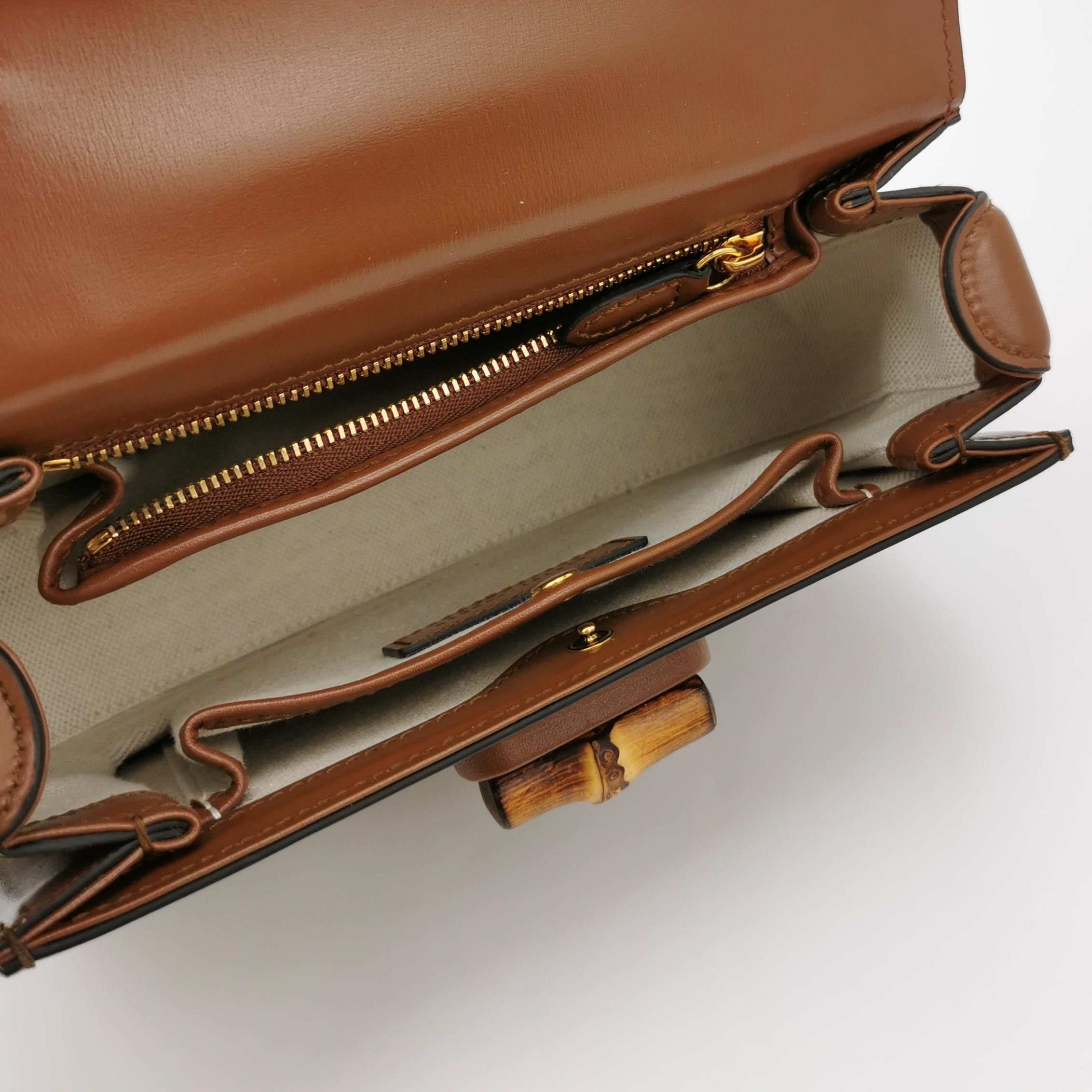 Gucci Gucci Classic Bamboo Leather Handle Bag One Size Size ONE SIZE - 7 Thumbnail