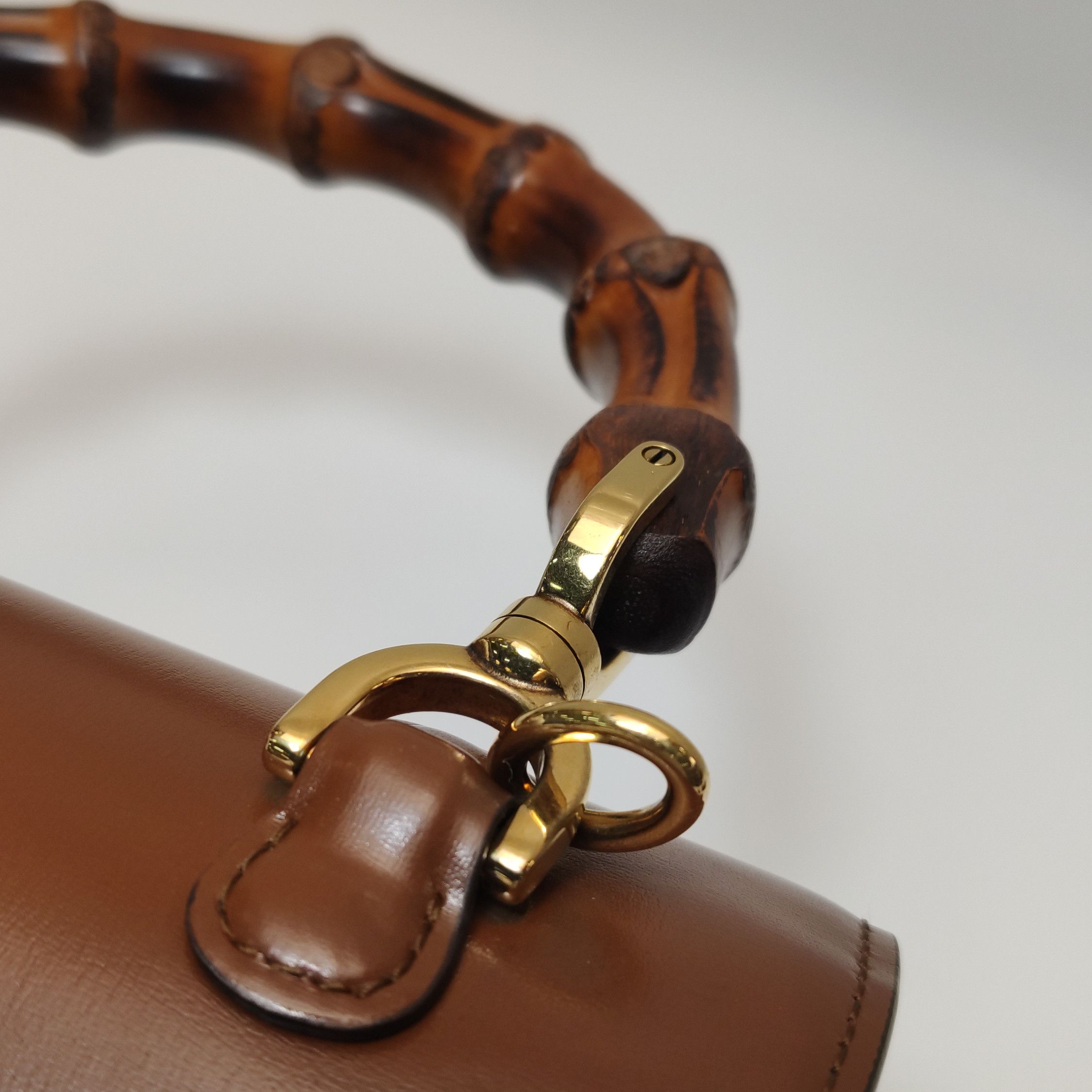 Gucci Gucci Classic Bamboo Leather Handle Bag One Size Size ONE SIZE - 11 Thumbnail