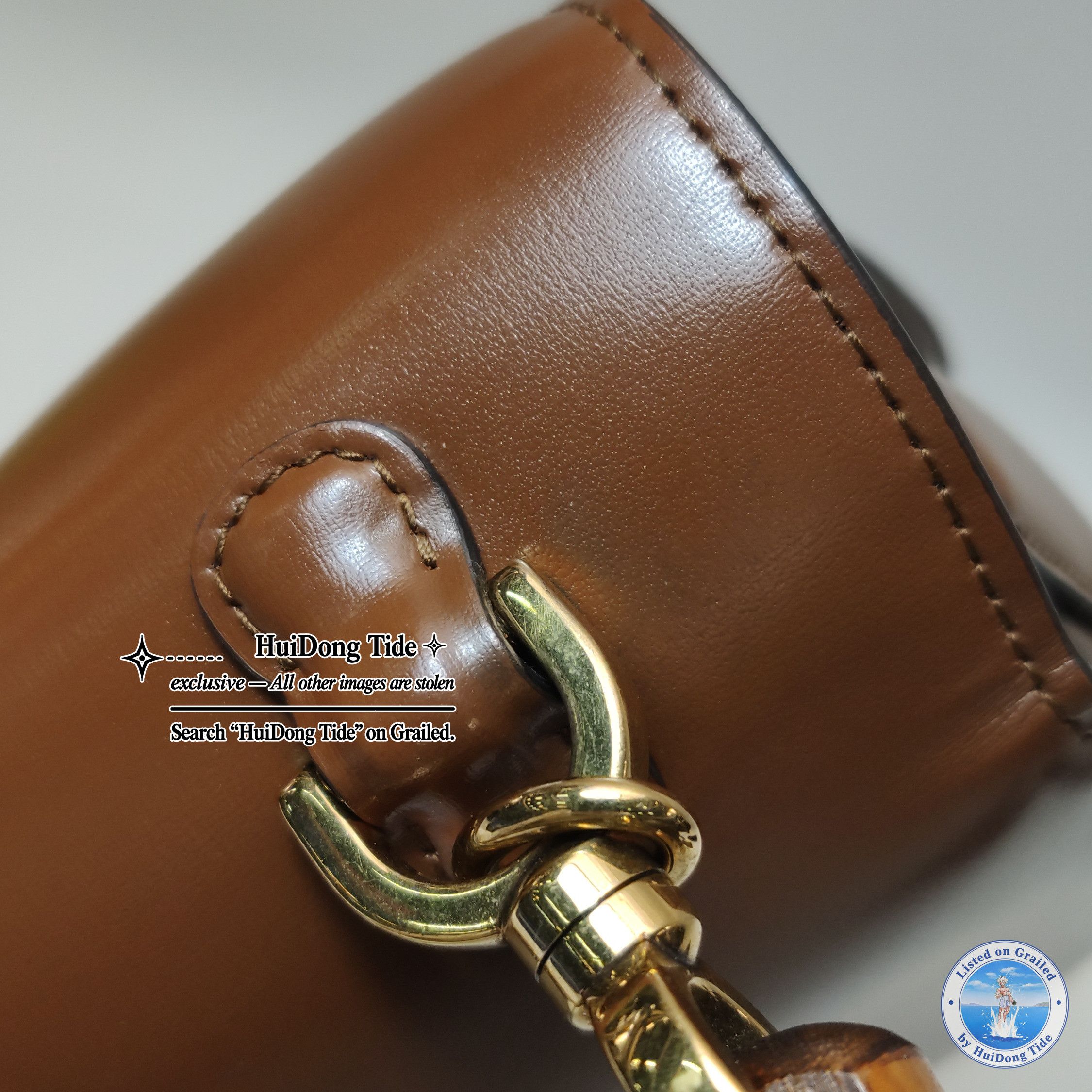Gucci Gucci Classic Bamboo Leather Handle Bag One Size Size ONE SIZE - 15 Thumbnail