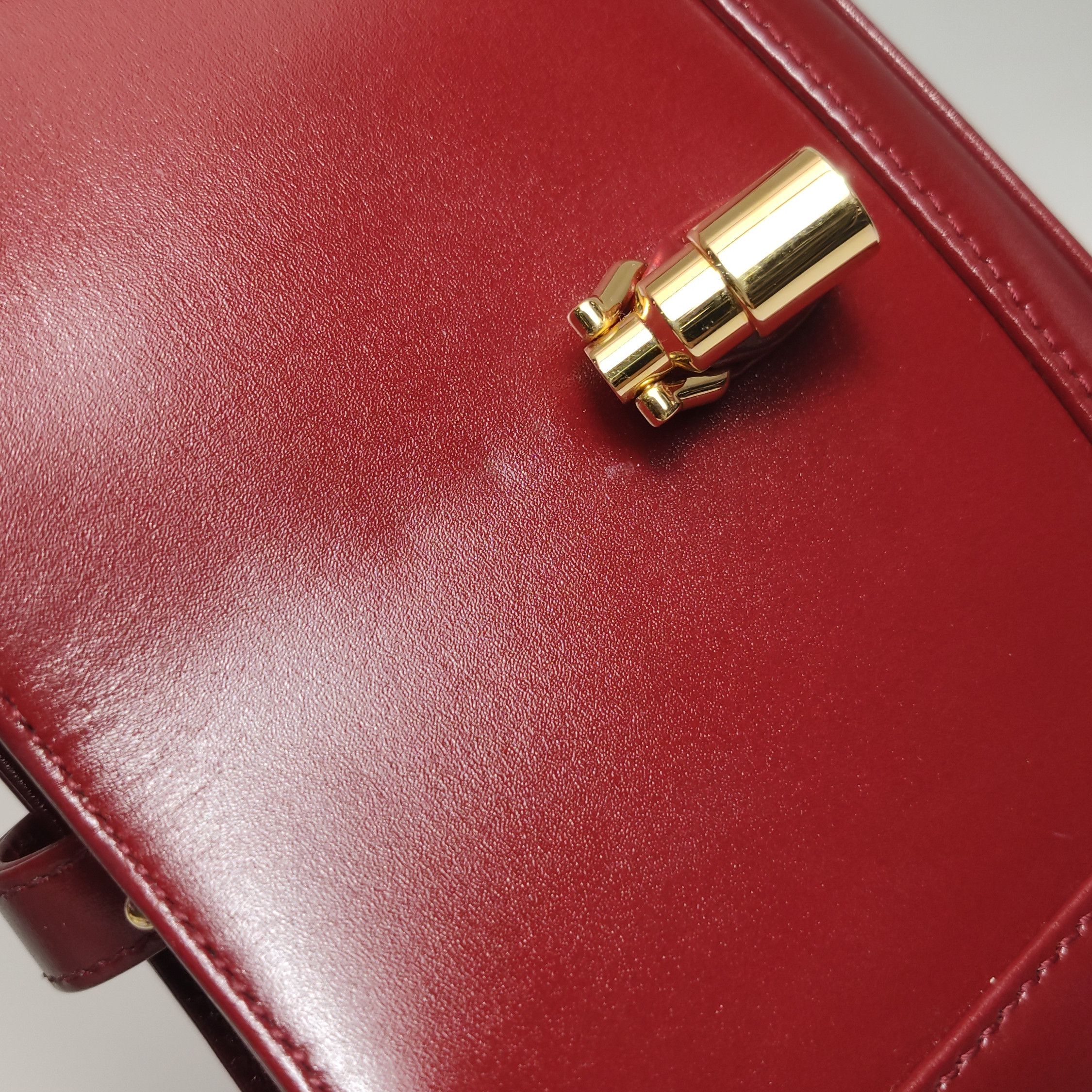 Gucci Gucci Jackie 1961 Red Leather Mini Handle Bag Size ONE SIZE - 13 Thumbnail