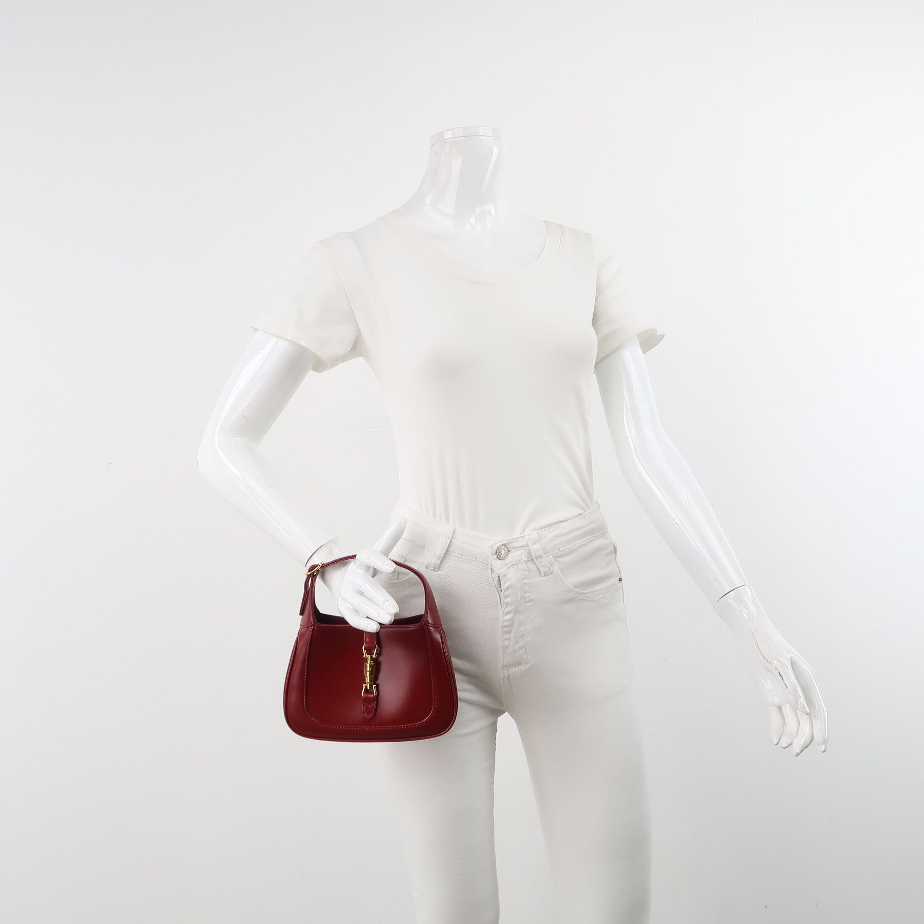 Gucci Gucci Jackie 1961 Red Leather Mini Handle Bag Size ONE SIZE - 2 Thumbnail