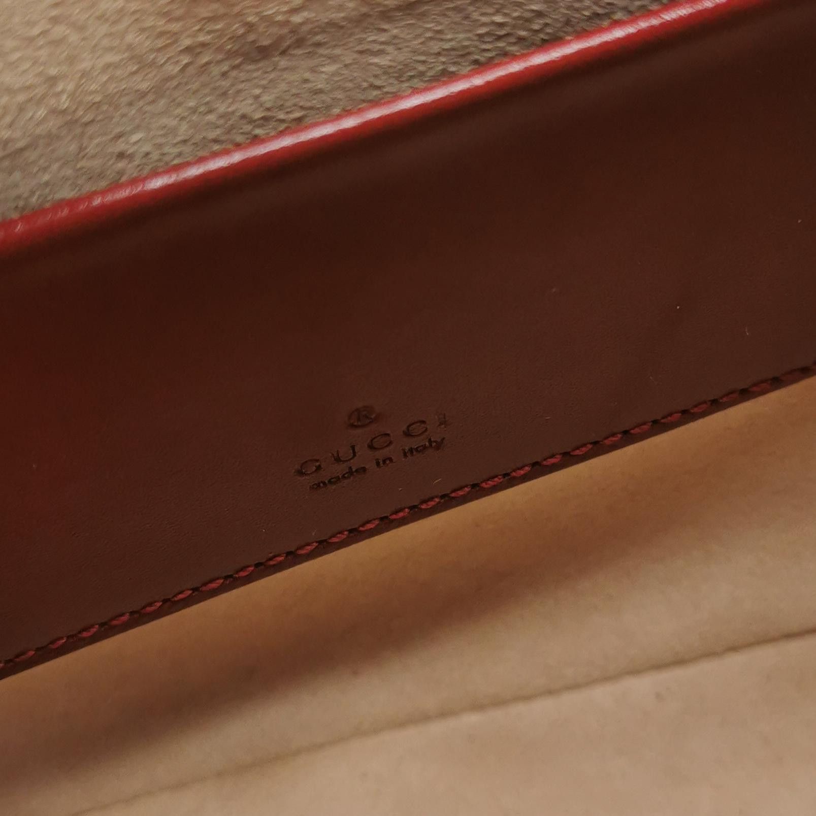 Gucci Gucci Jackie 1961 Red Leather Mini Handle Bag Size ONE SIZE - 8 Thumbnail